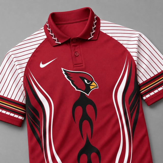 AC Premium NFL Flame Stripe Athletic Polo Shirt