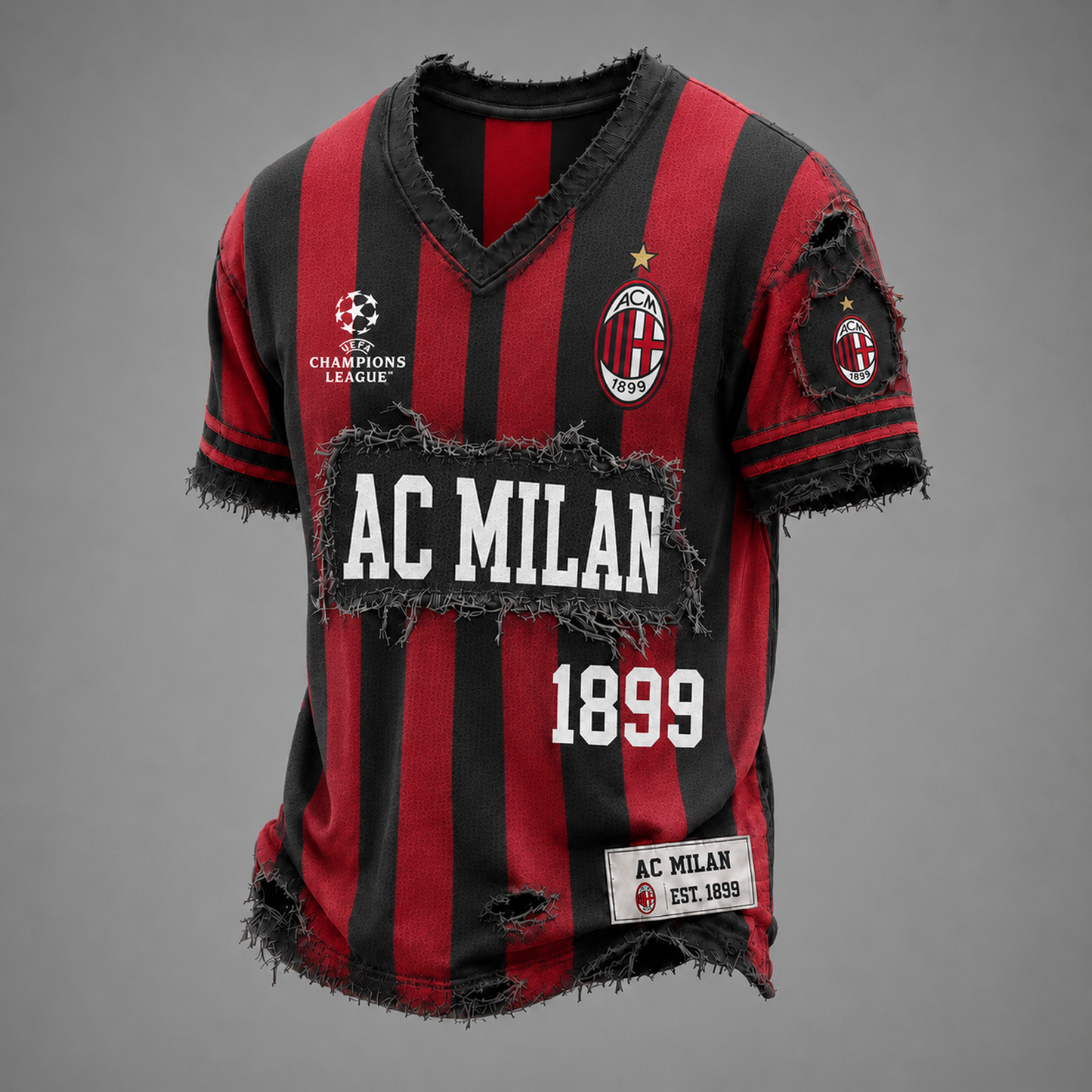 ACM x UEFA LUXURY V-Neck T-Shirt 1806