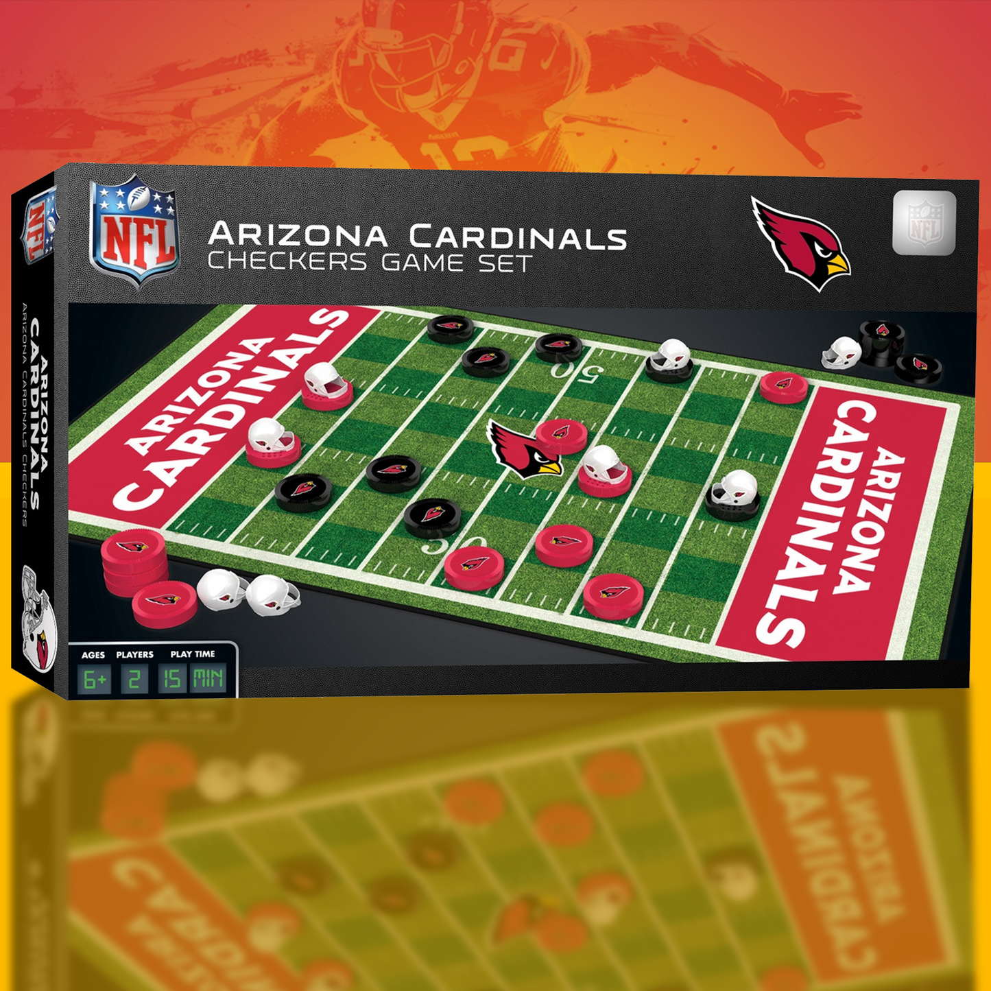 ARI x NFL Premium Checkers Game