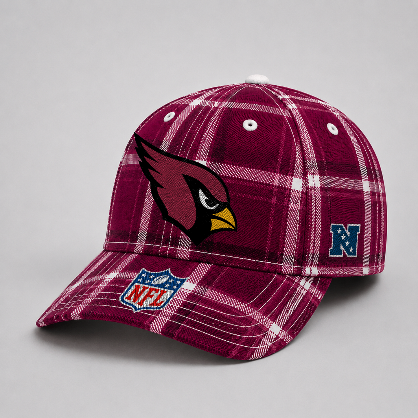 ARI x NFL Premium Varsity Plaid Cap
