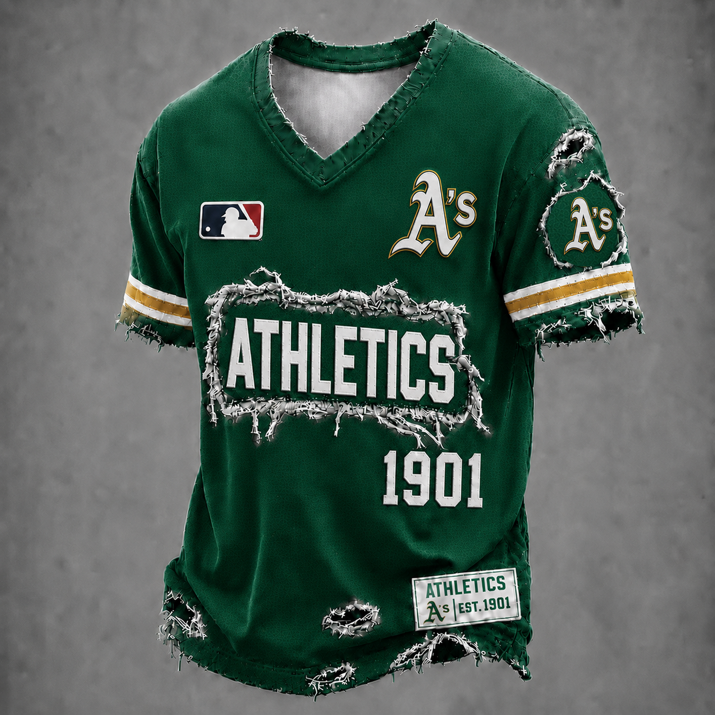 ATH x MLB LUXURY V-Neck T-Shirt 0406 DatND DVT