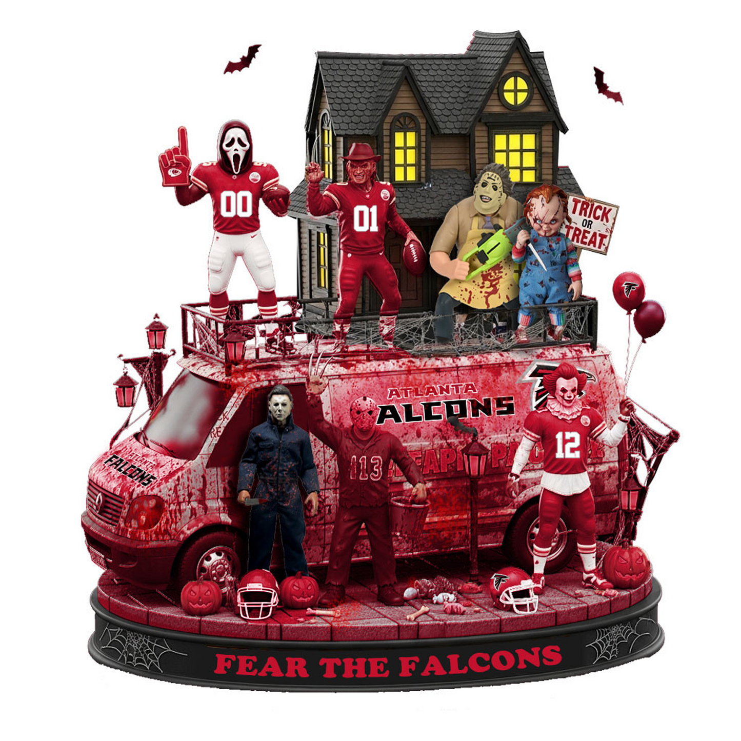 ATL x NFL Halloween Acrylic Plaque