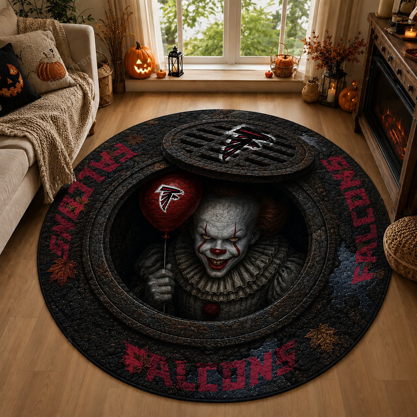 ATL x NFL Halloween IT Rug