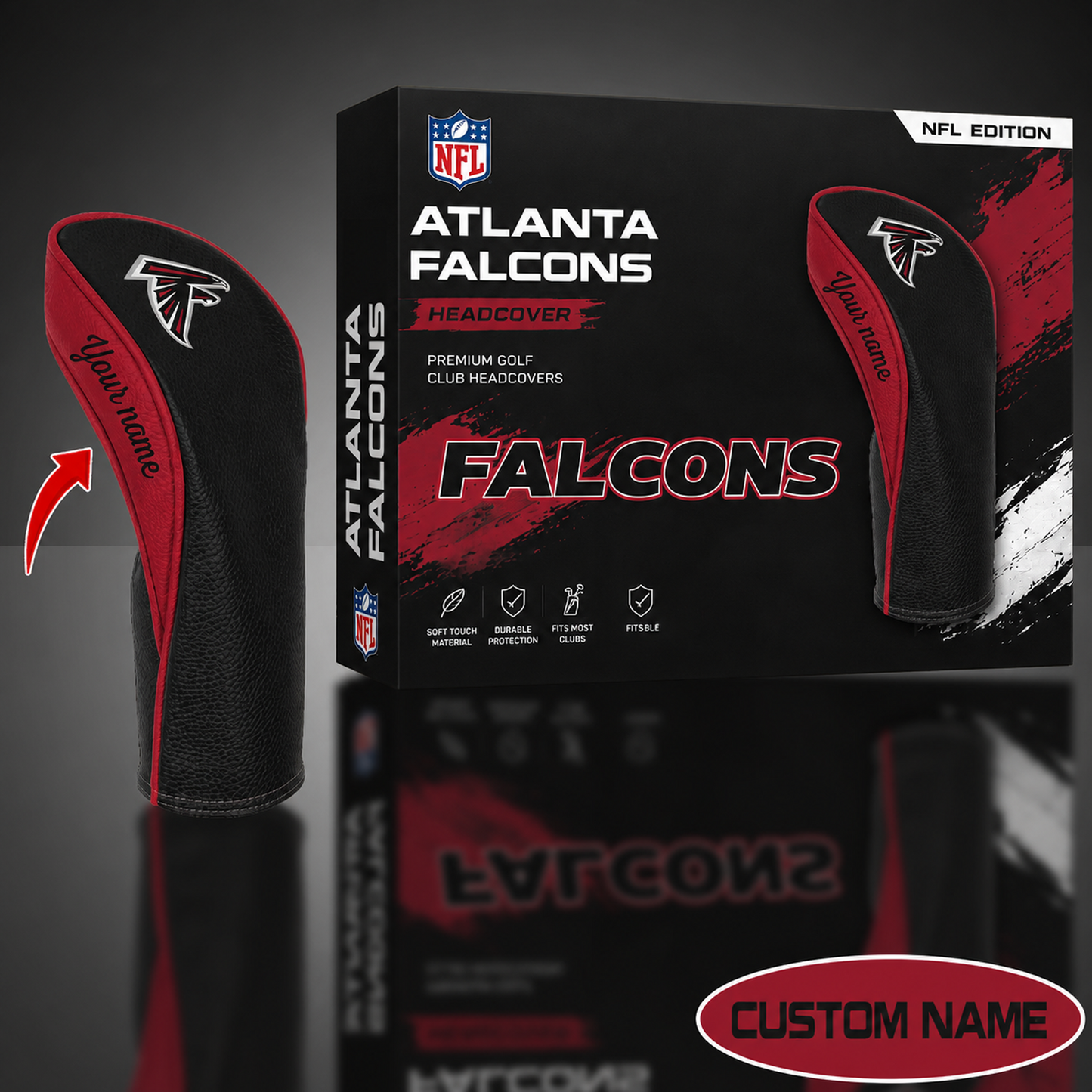 ATL x NFL WinCraft Golf Club Fairway Headcover