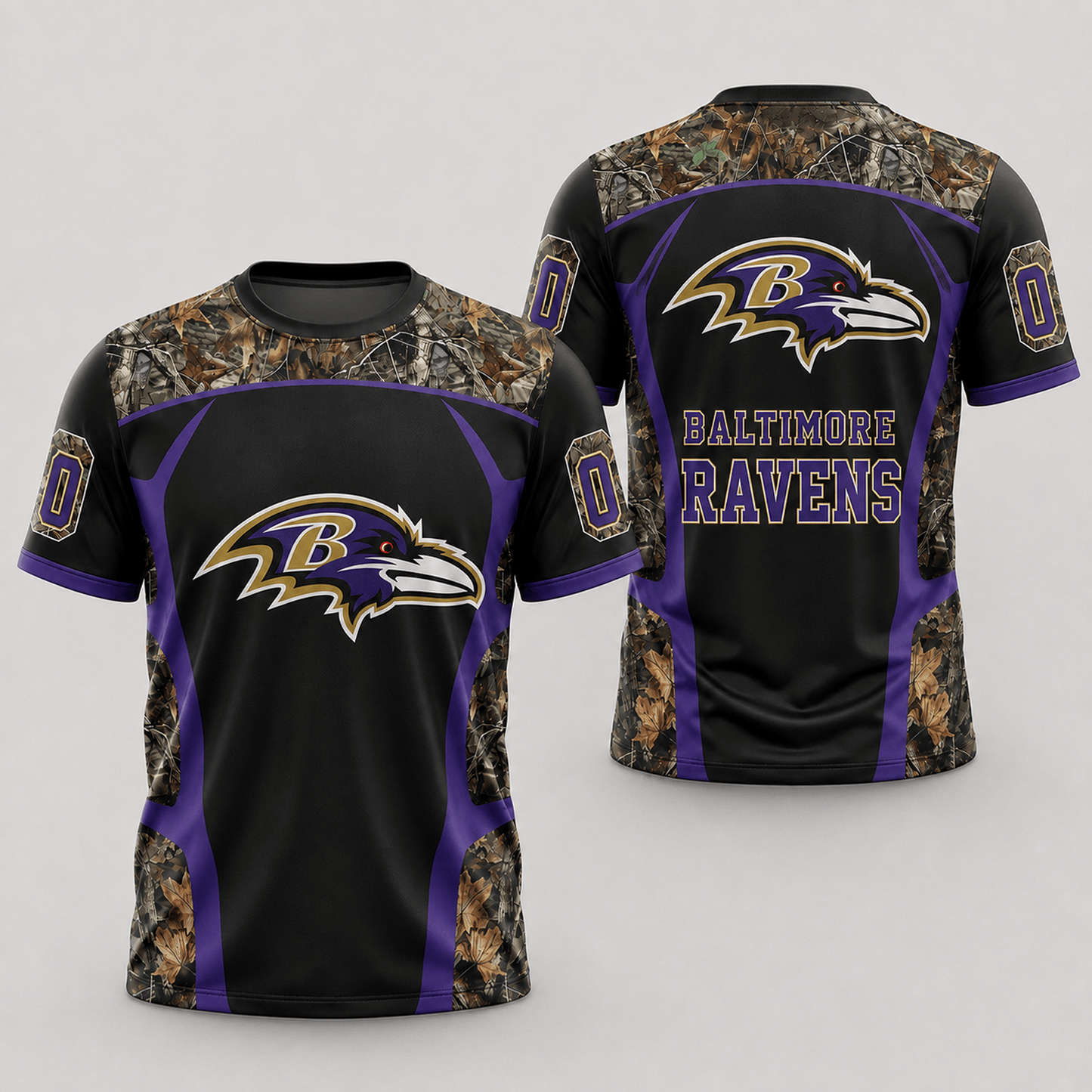 BAL x NFL Hunting Camo 3D Shirt
