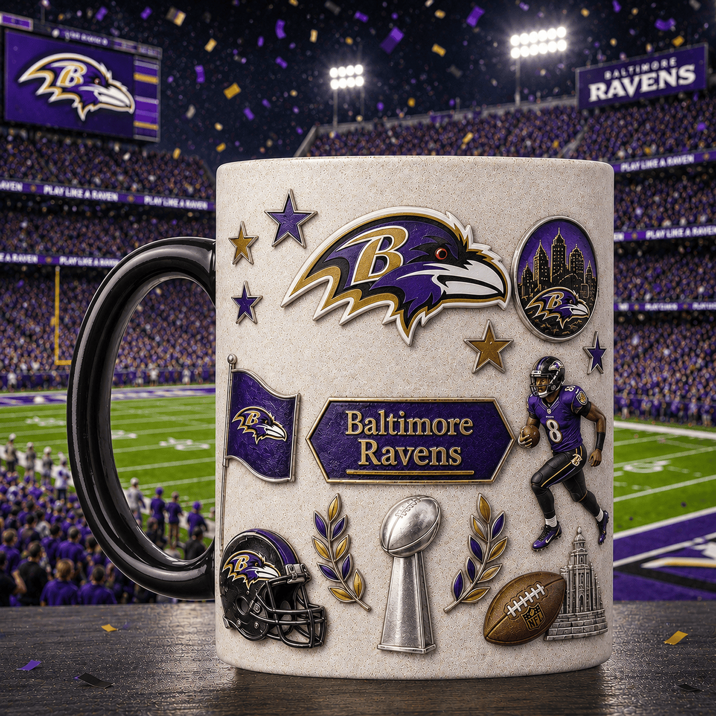 BAL x NFL Premium Fan Pride Mug