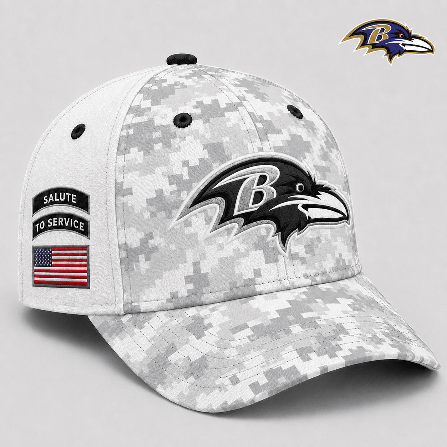 BAL x NFL Premium Salute to Service Digital Camo Cap