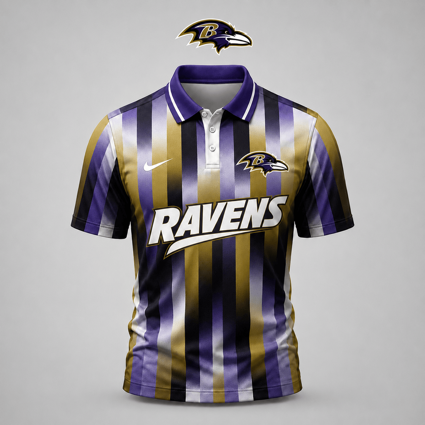 BAL x NFL Premium Team Polo Shirt For Men Football