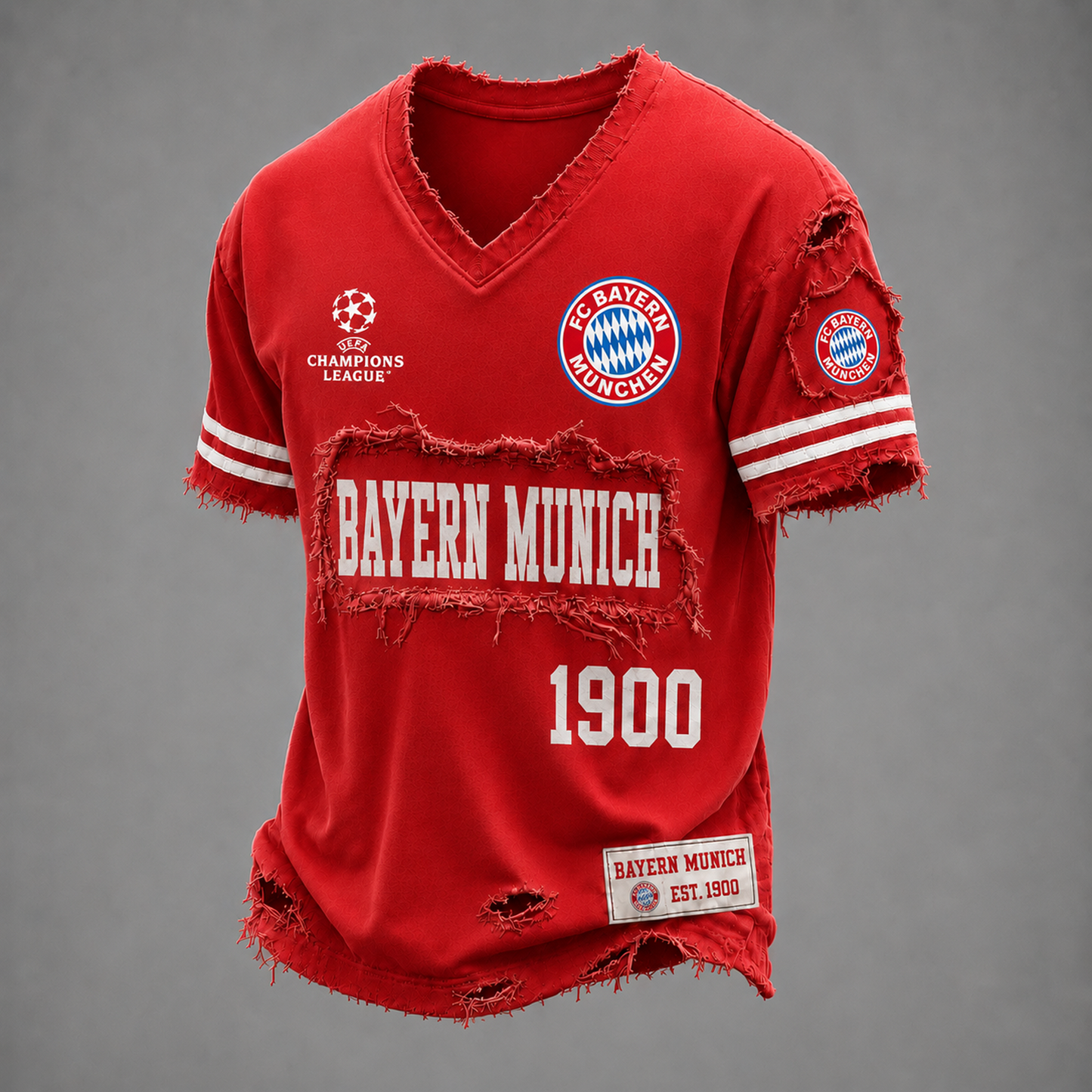 BAY x UEFA LUXURY V-Neck T-Shirt 1806