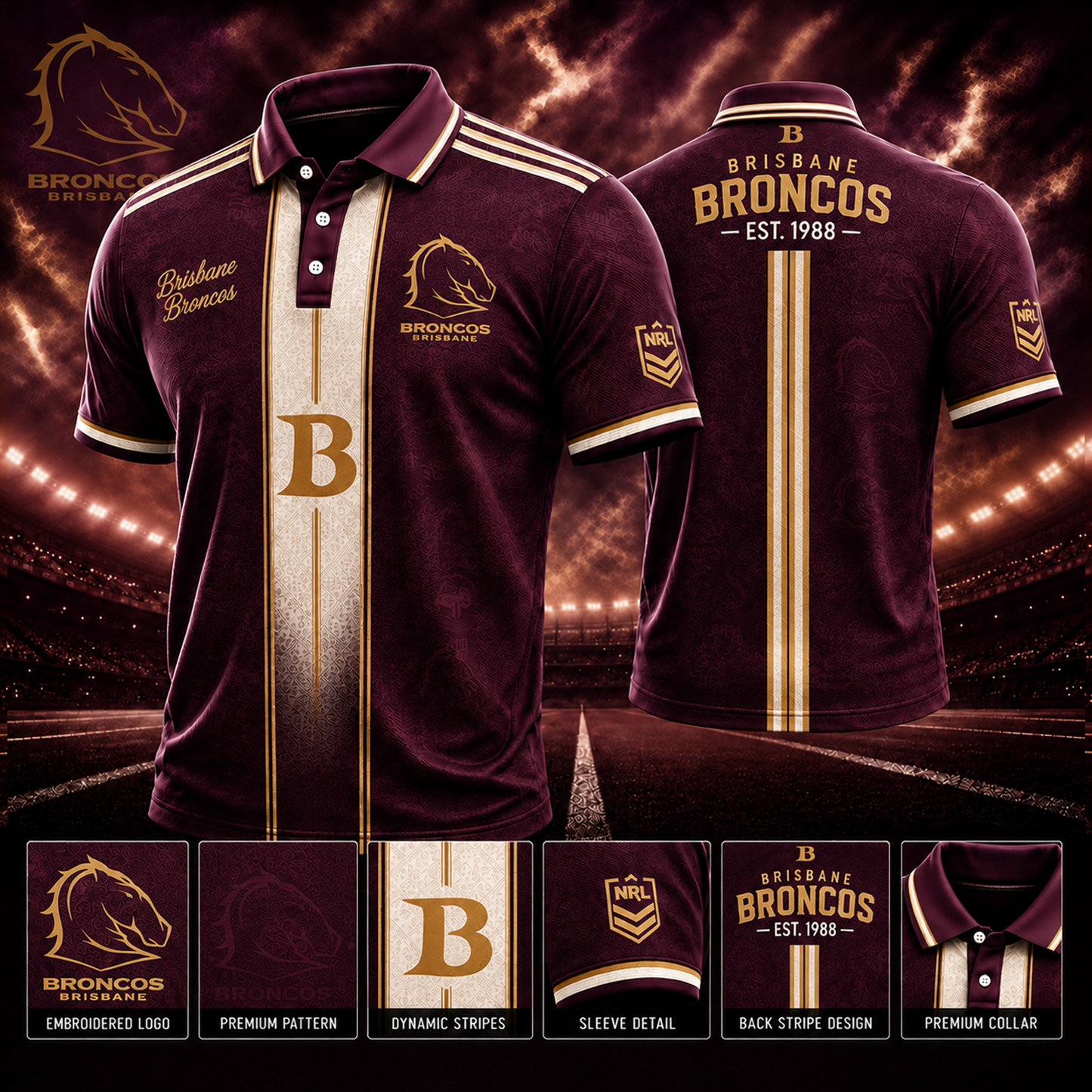 BRI x NRL Polo Shirt Limited Edition