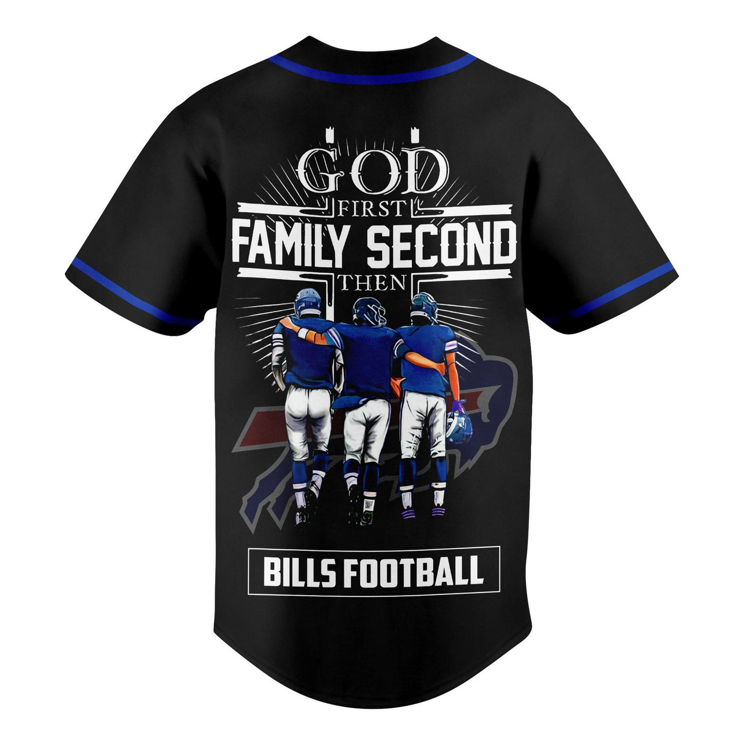 BUF x NFL God First, Family Second ƒ?? Faith & Brotherhood Football Jersey