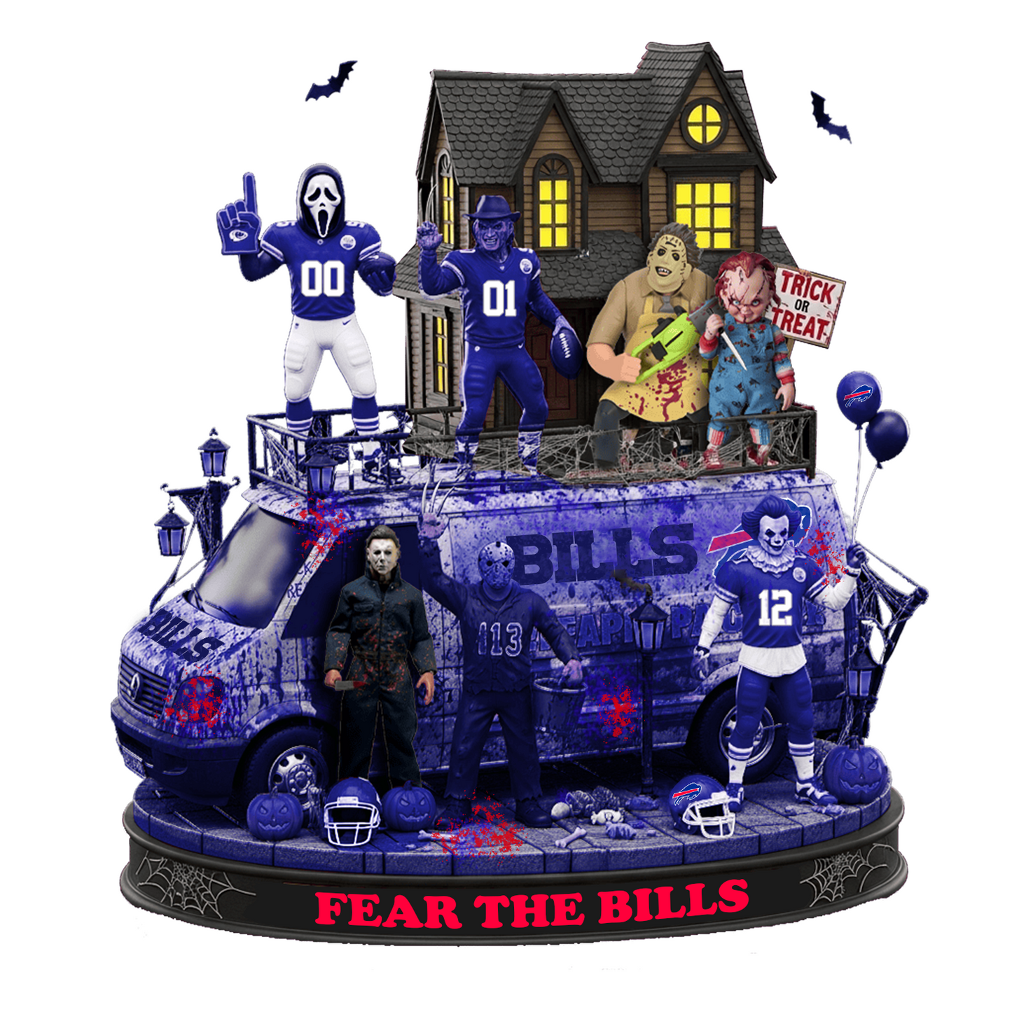 BUF x NFL Halloween Acrylic Plaque