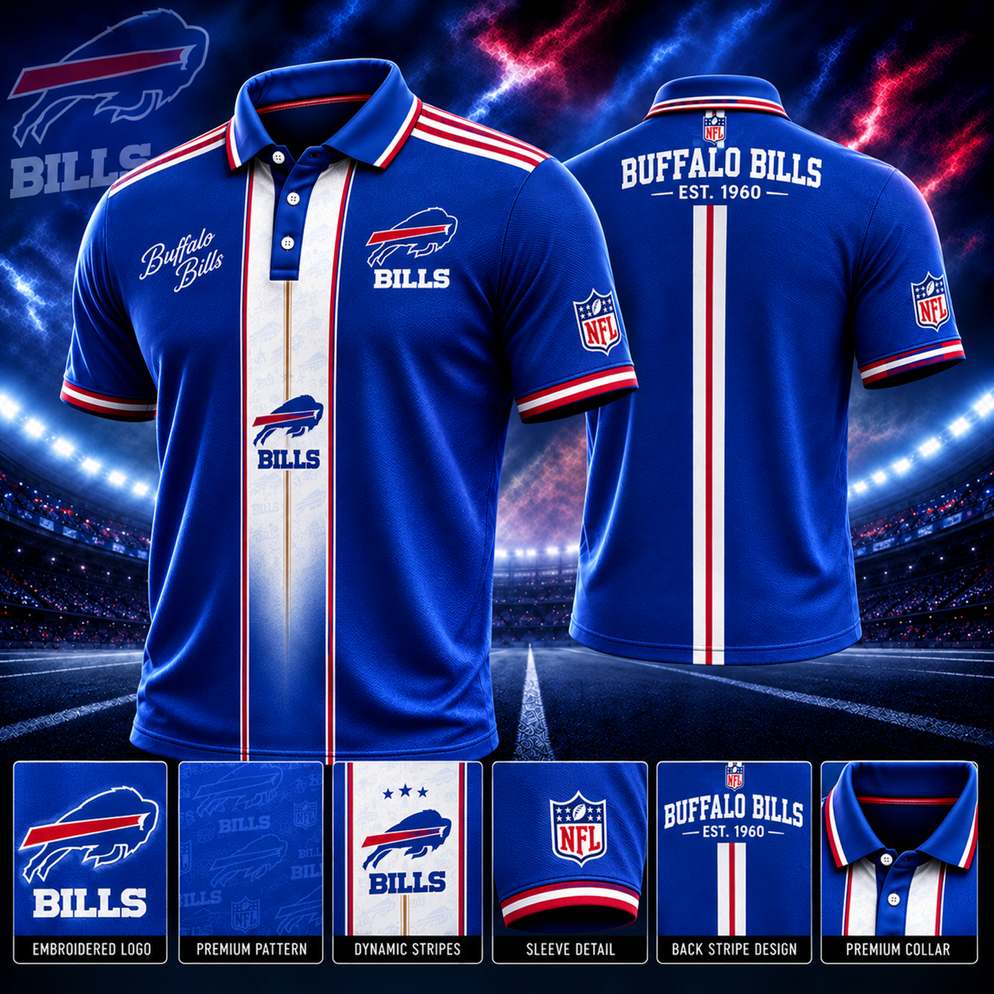 BUF x NFL Polo Shirt Limited Edition