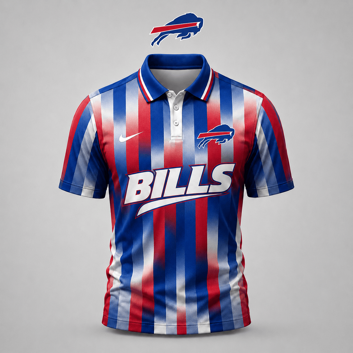 BUF x NFL Premium Team Polo Shirt For Men Football