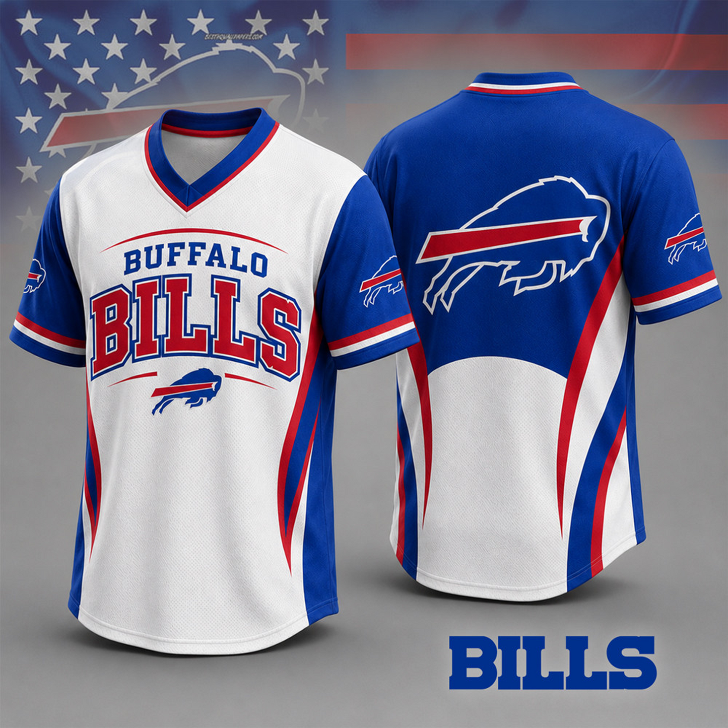 BUF x NFL Team Spirit V-Neck Jersey