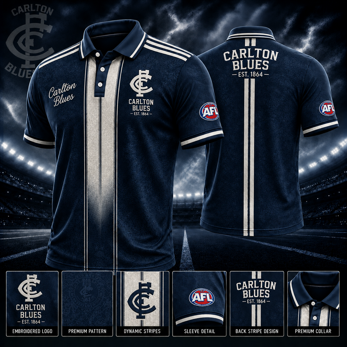 CAR x AFL Polo Shirt Limited Edition