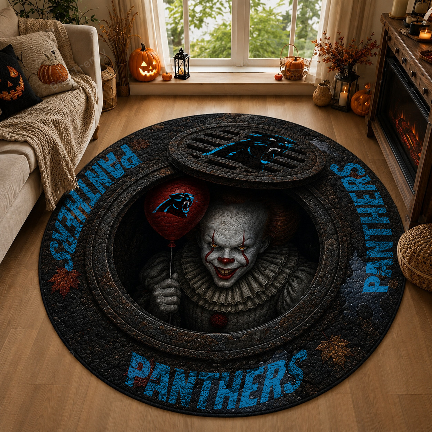 CAR x NFL Halloween IT Rug