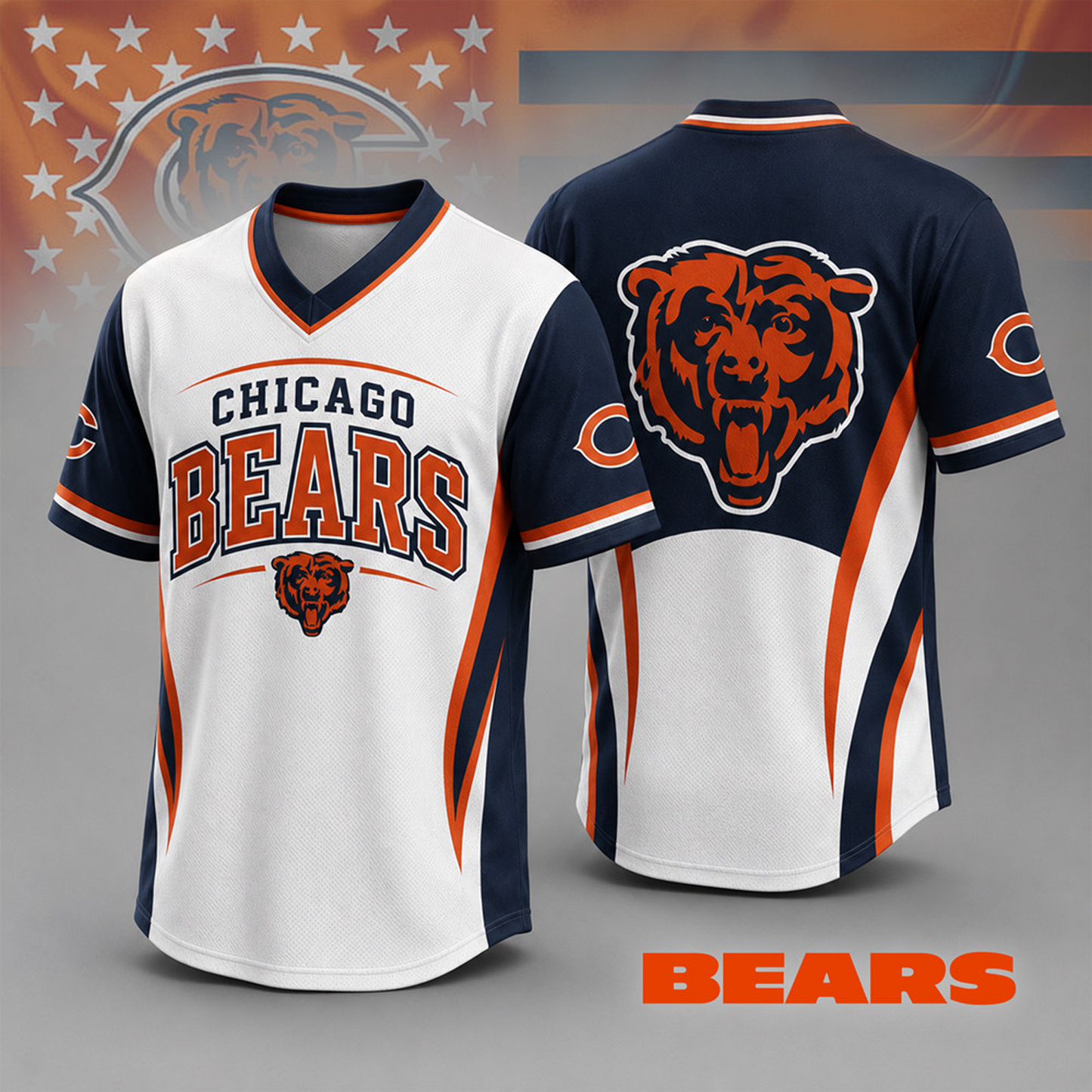 CHI x NFL Team Spirit V-Neck Jersey