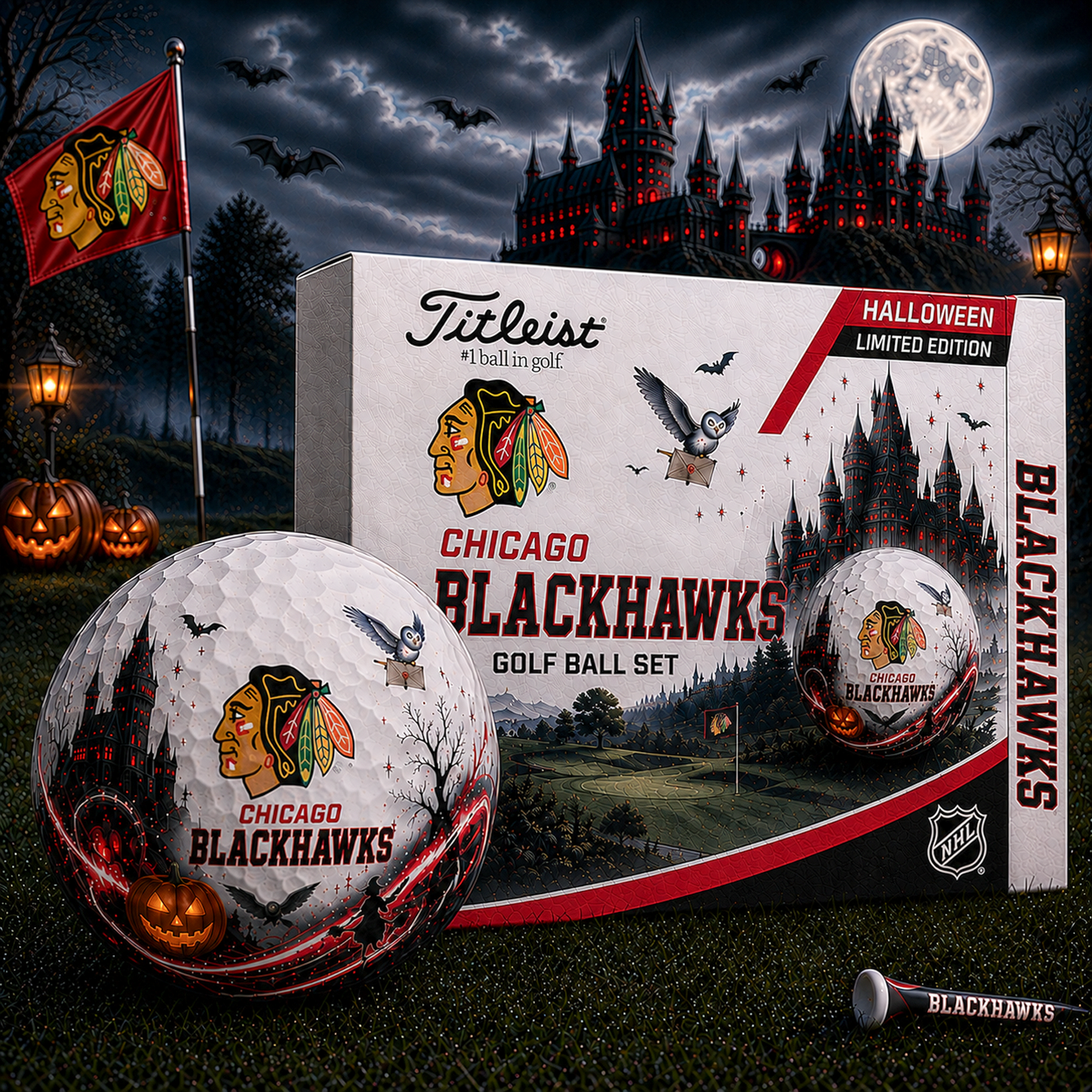 CHI x NHL Halloween Edition Golf Ball Set Premium Golf Balls