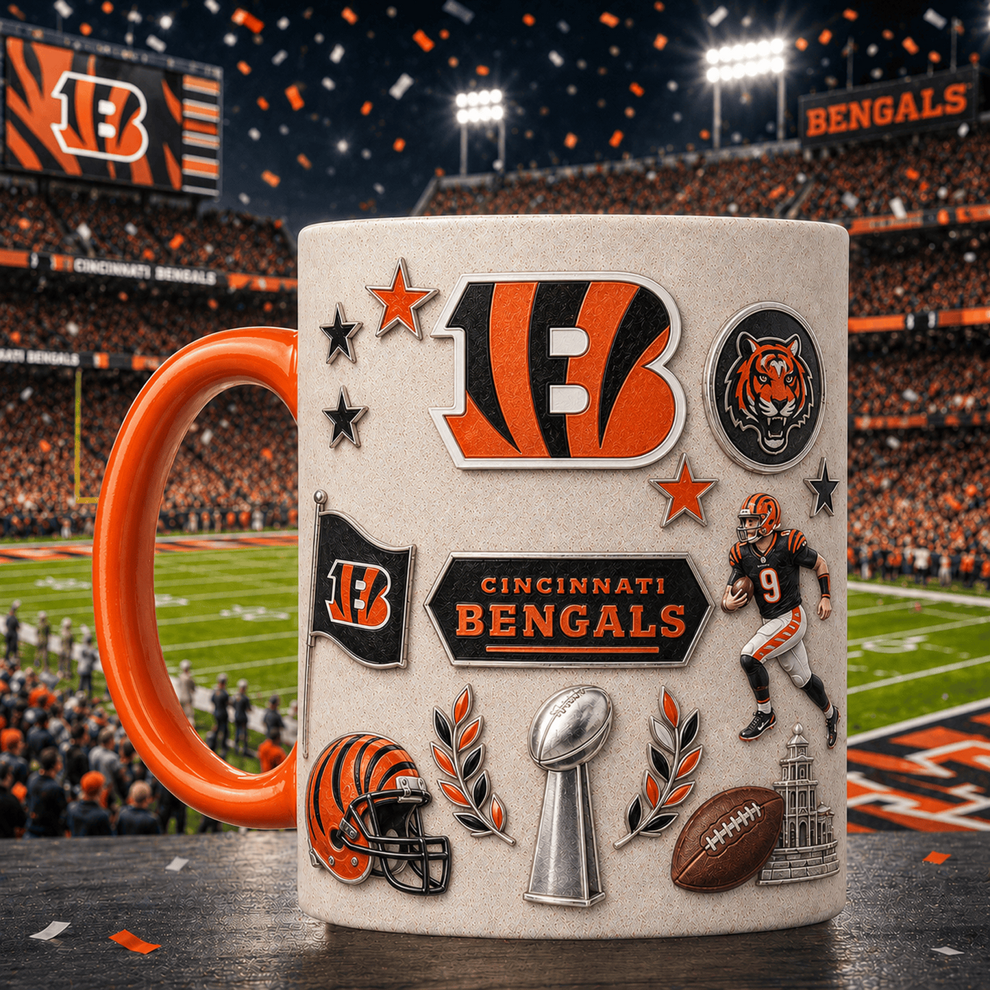 CIN x NFL Premium Fan Pride Mug