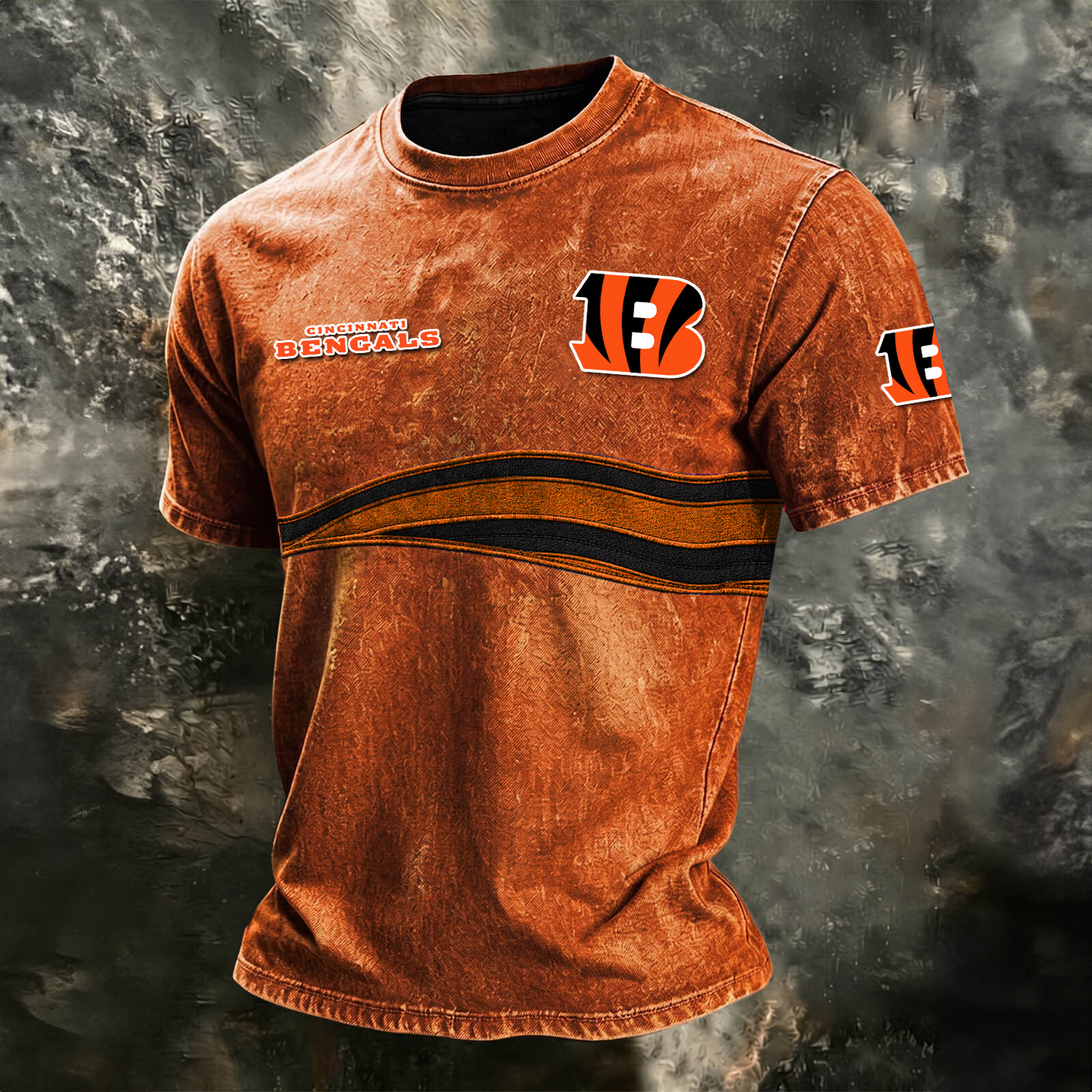CIN x NFL Washed Cotton Retro Men's T-shirt