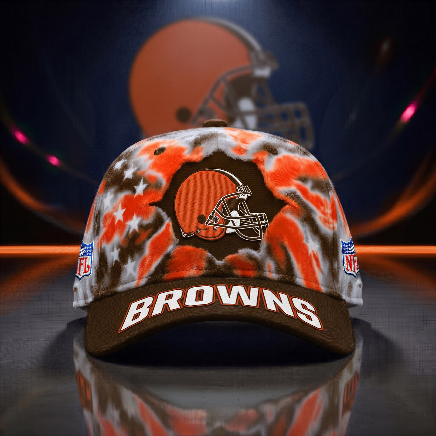 CLE x NFL Game Day Tie Dye Cap