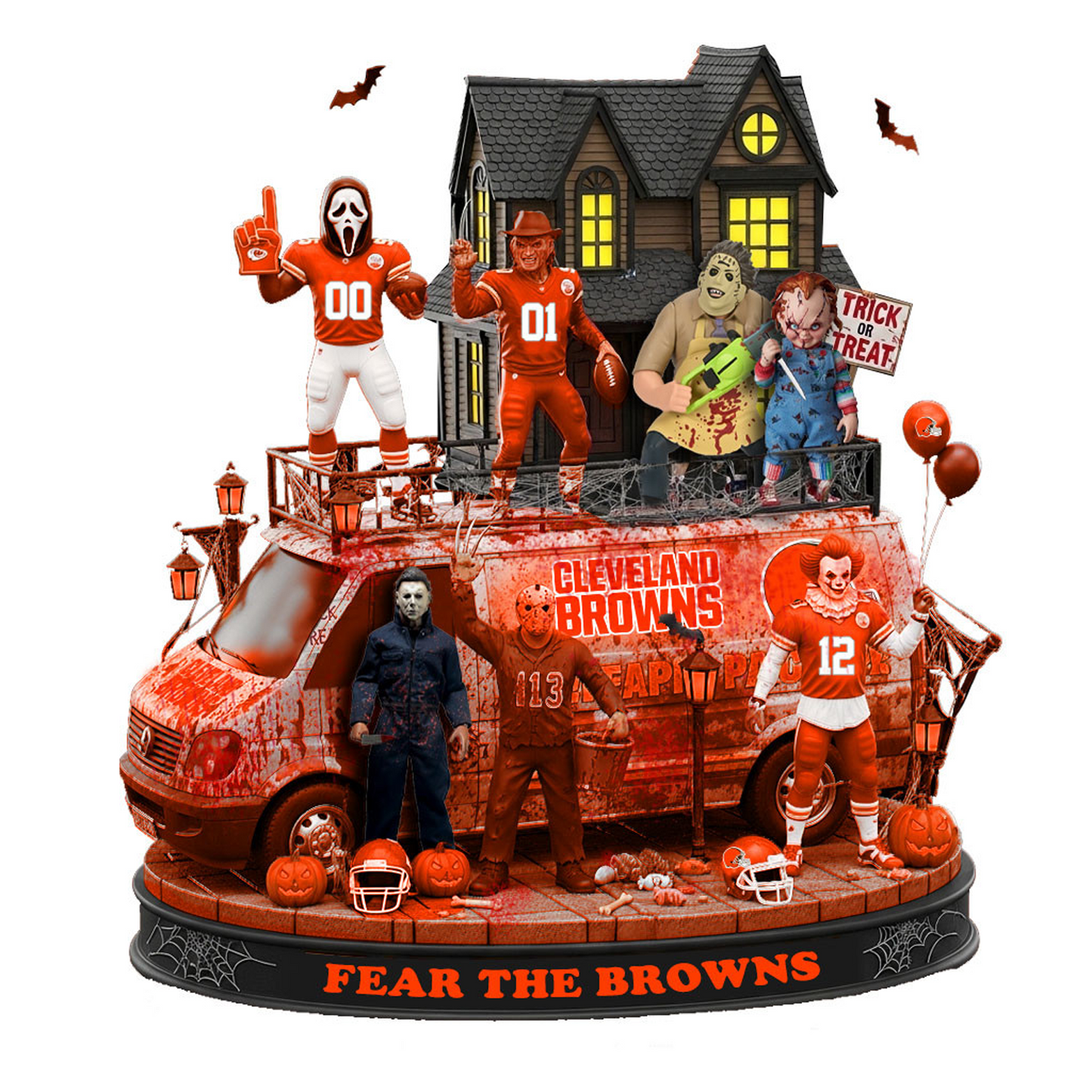 CLE x NFL Halloween Acrylic Plaque