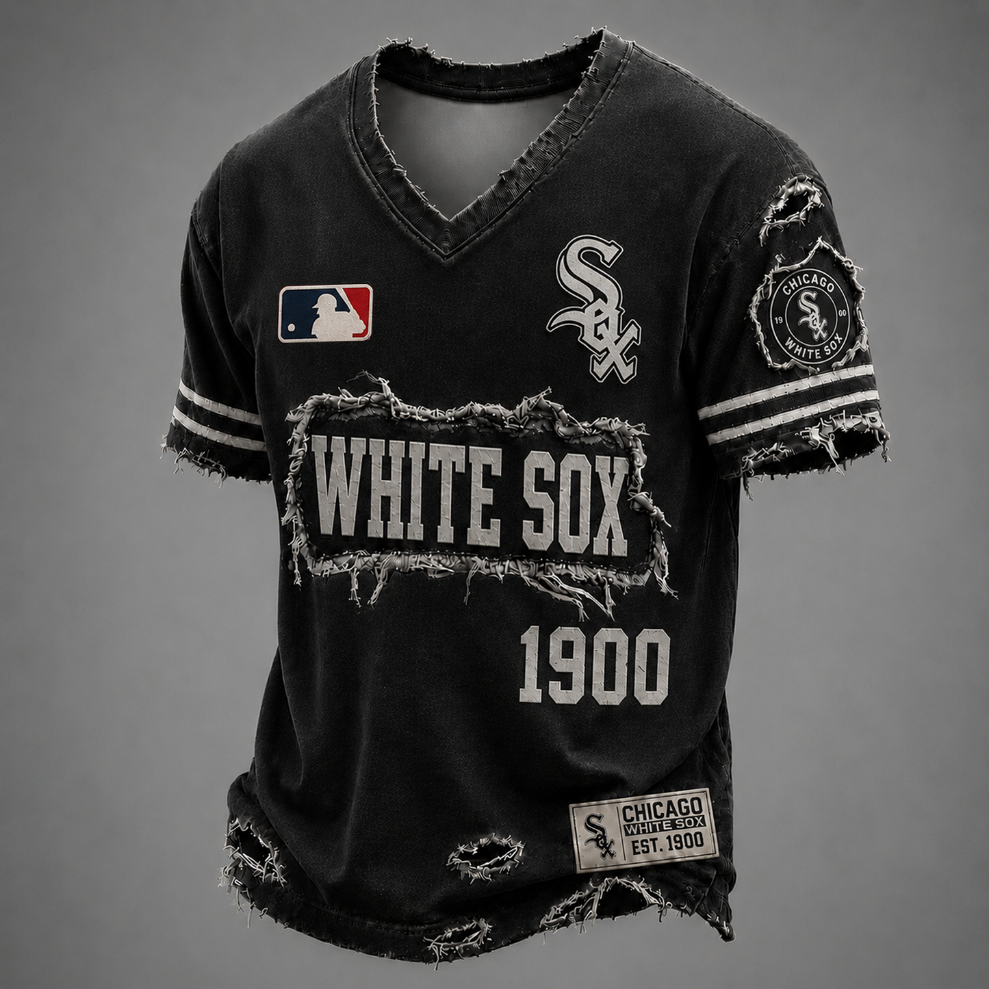 CWS x MLB LUXURY V-Neck T-Shirt 0406 DatND DVT