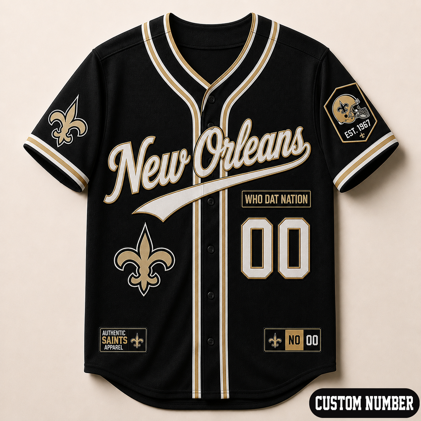 Custom NFL x NO Baseball Jersey Shirt
