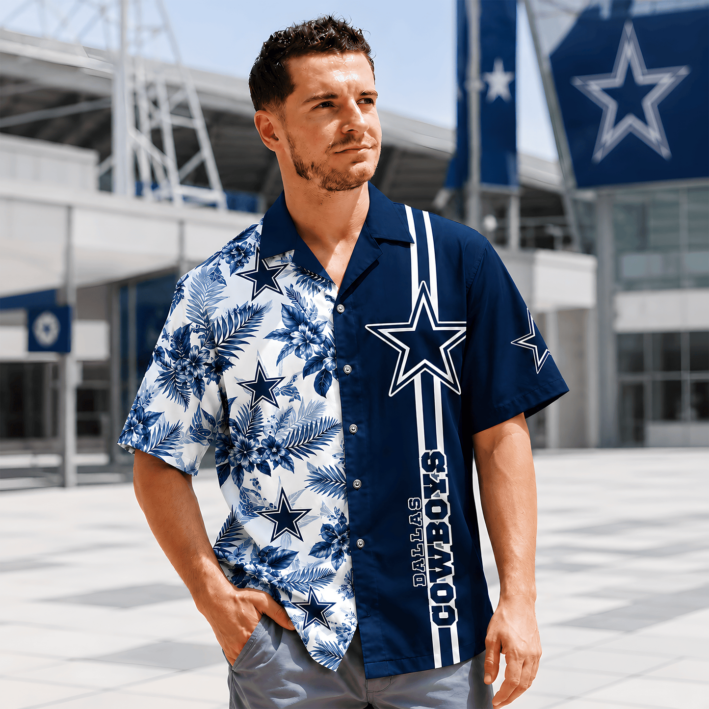 DAL x NFL Gridiron Paradise Hawaiian Shirt 2107