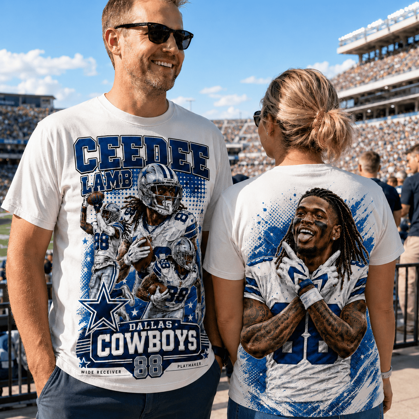 DAL x NFL Premium Football Player Graphic Shirt