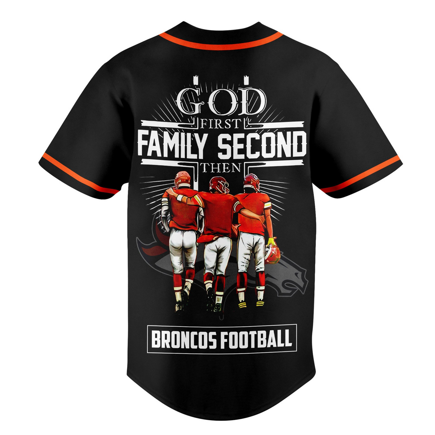 DEN x NFL God First, Family Second ƒ?? Faith & Brotherhood Football Jersey