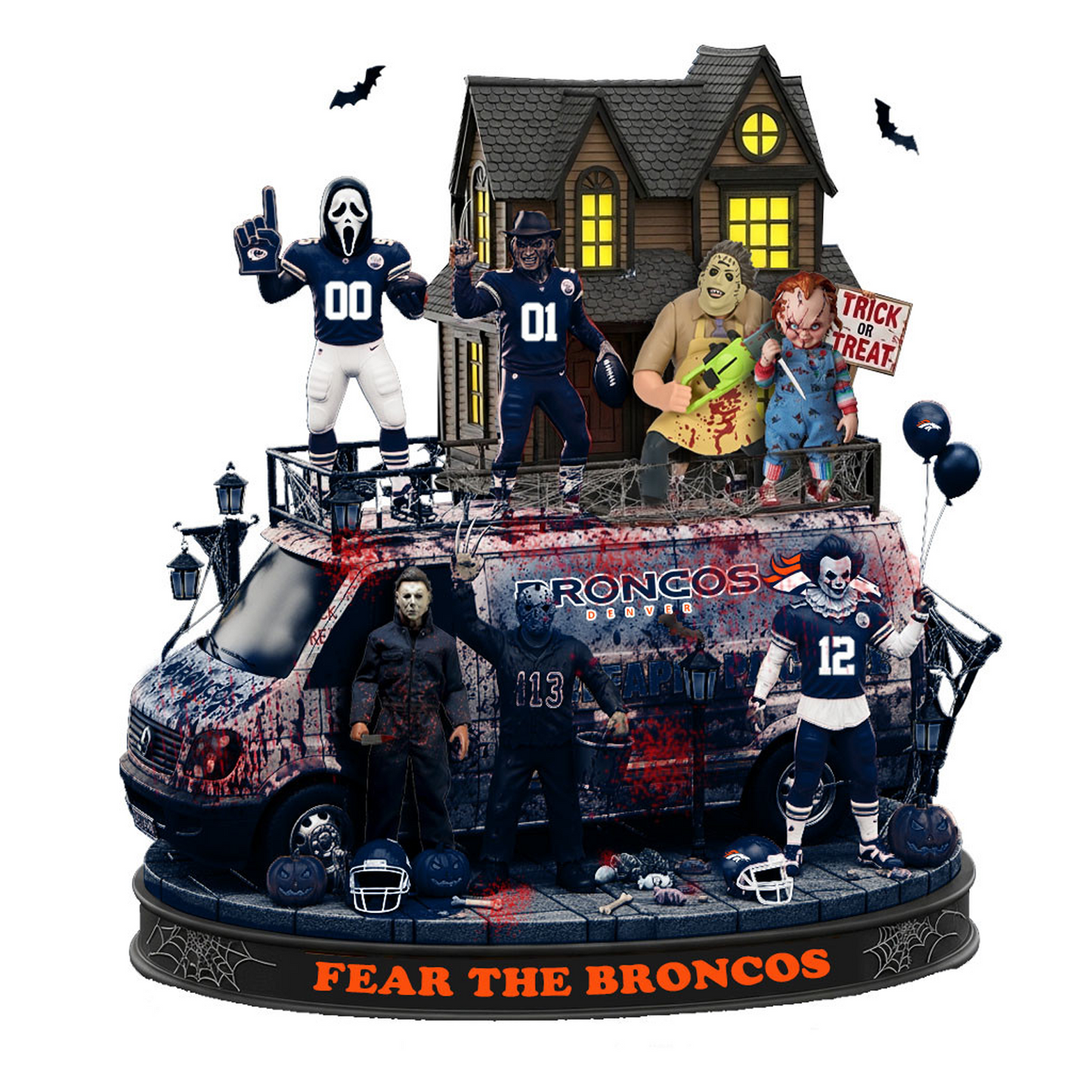 DEN x NFL Halloween Acrylic Plaque