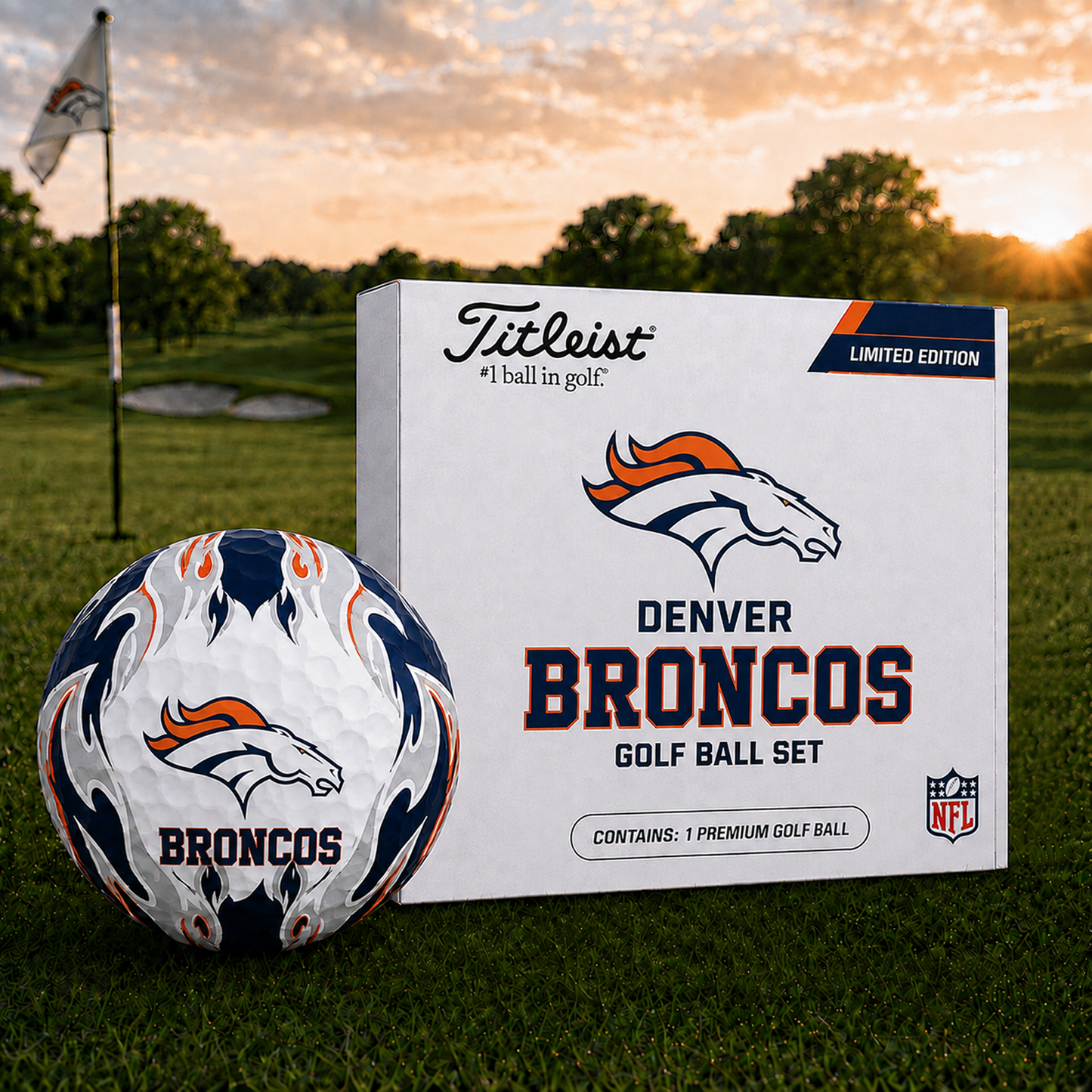 DEN x NFL Inspired Golf Ball Set Premium Golf Balls V3