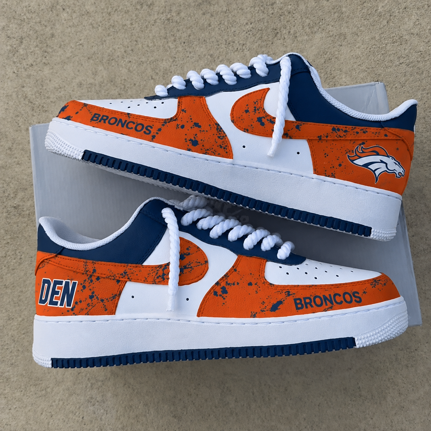DEN x NFL Premium AF1 Shoes