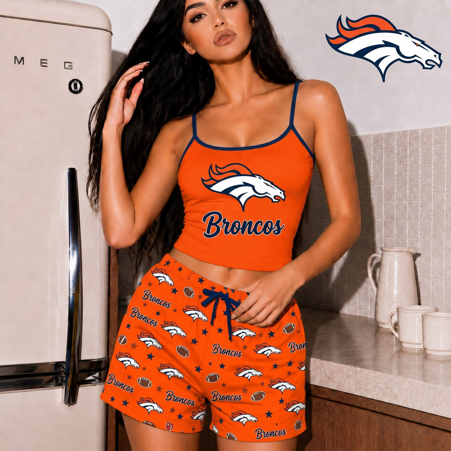 DEN x NFL Shorts & Camisole Sleepwear Set