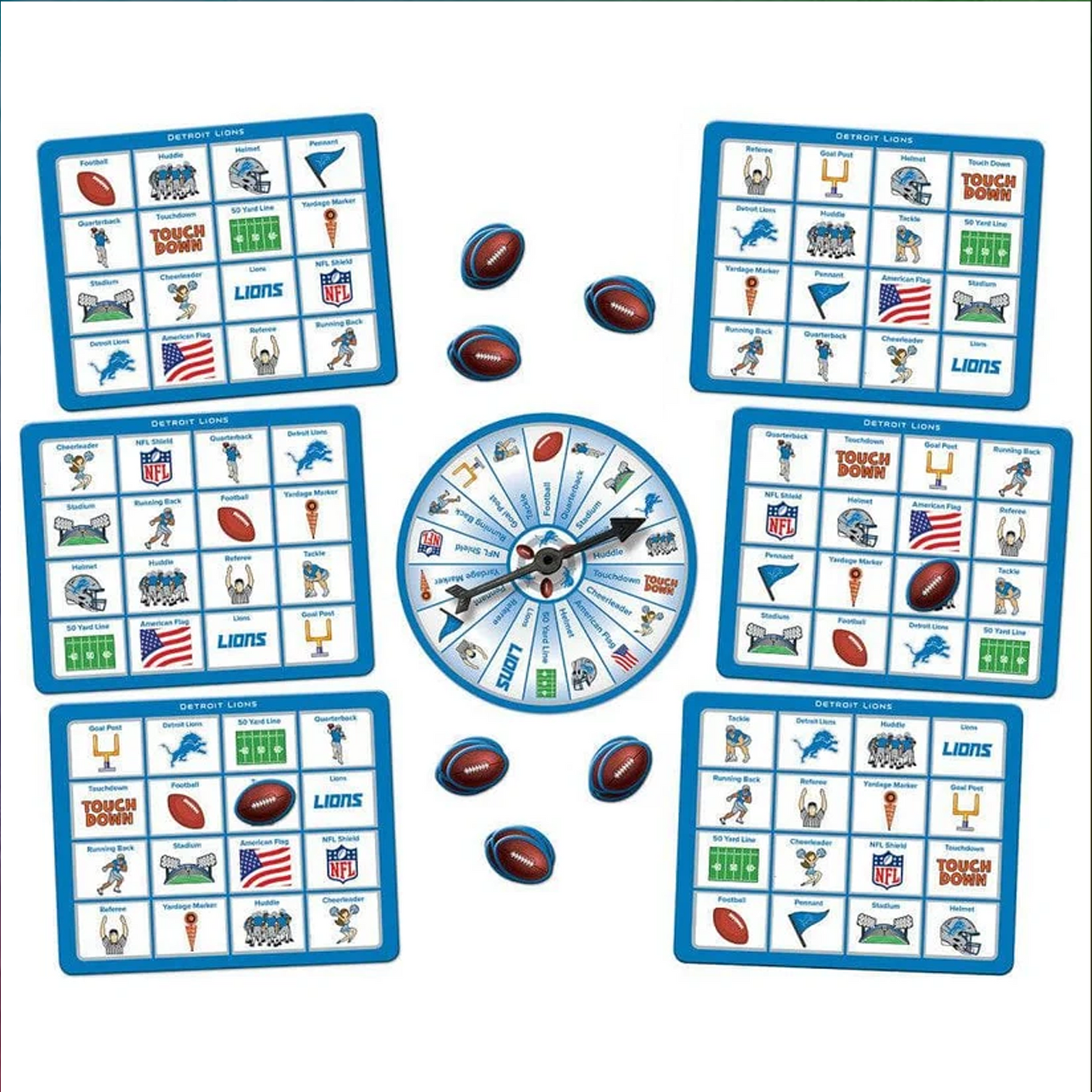 DET x NFL Bingo Game