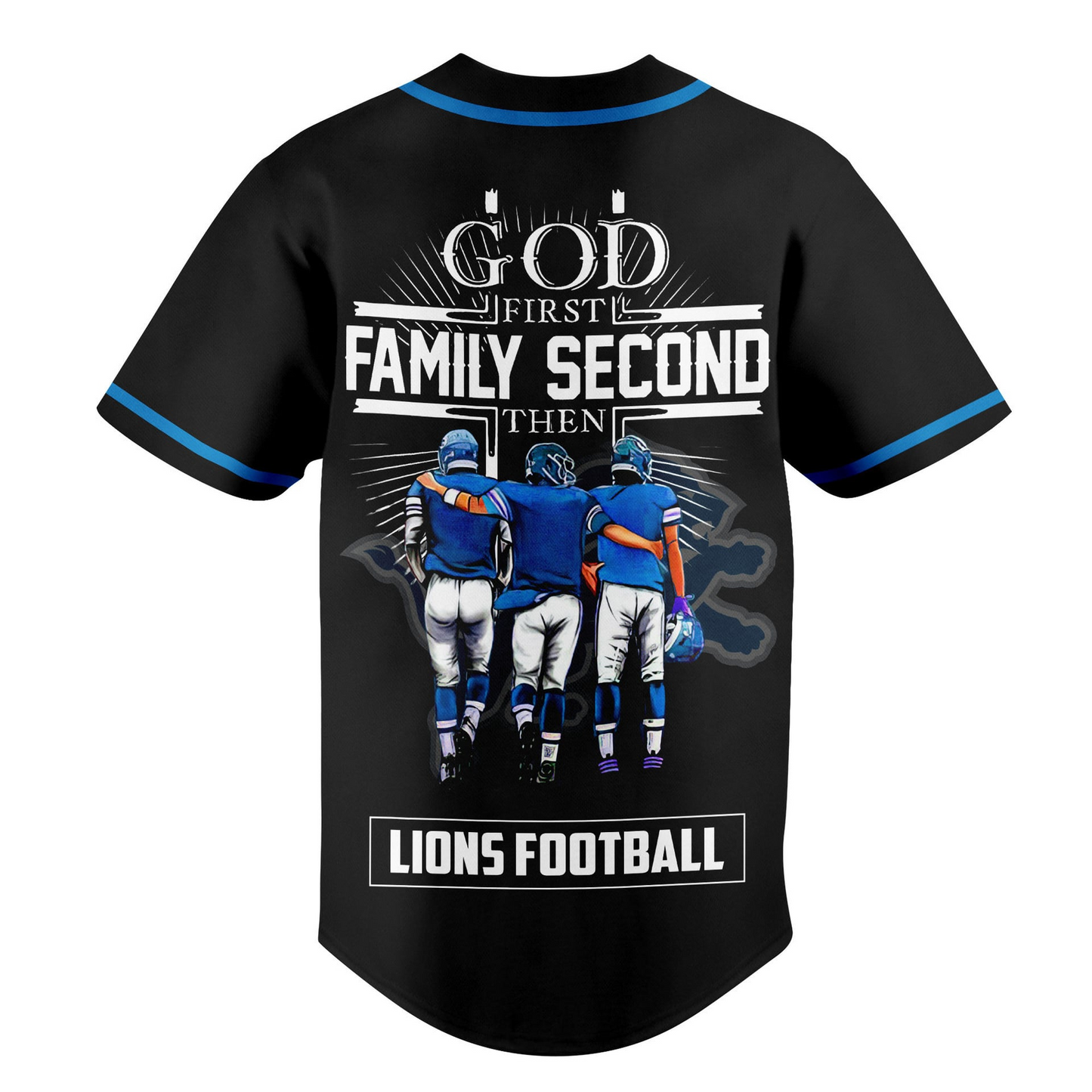 DET x NFL God First, Family Second ƒ?? Faith & Brotherhood Football Jersey