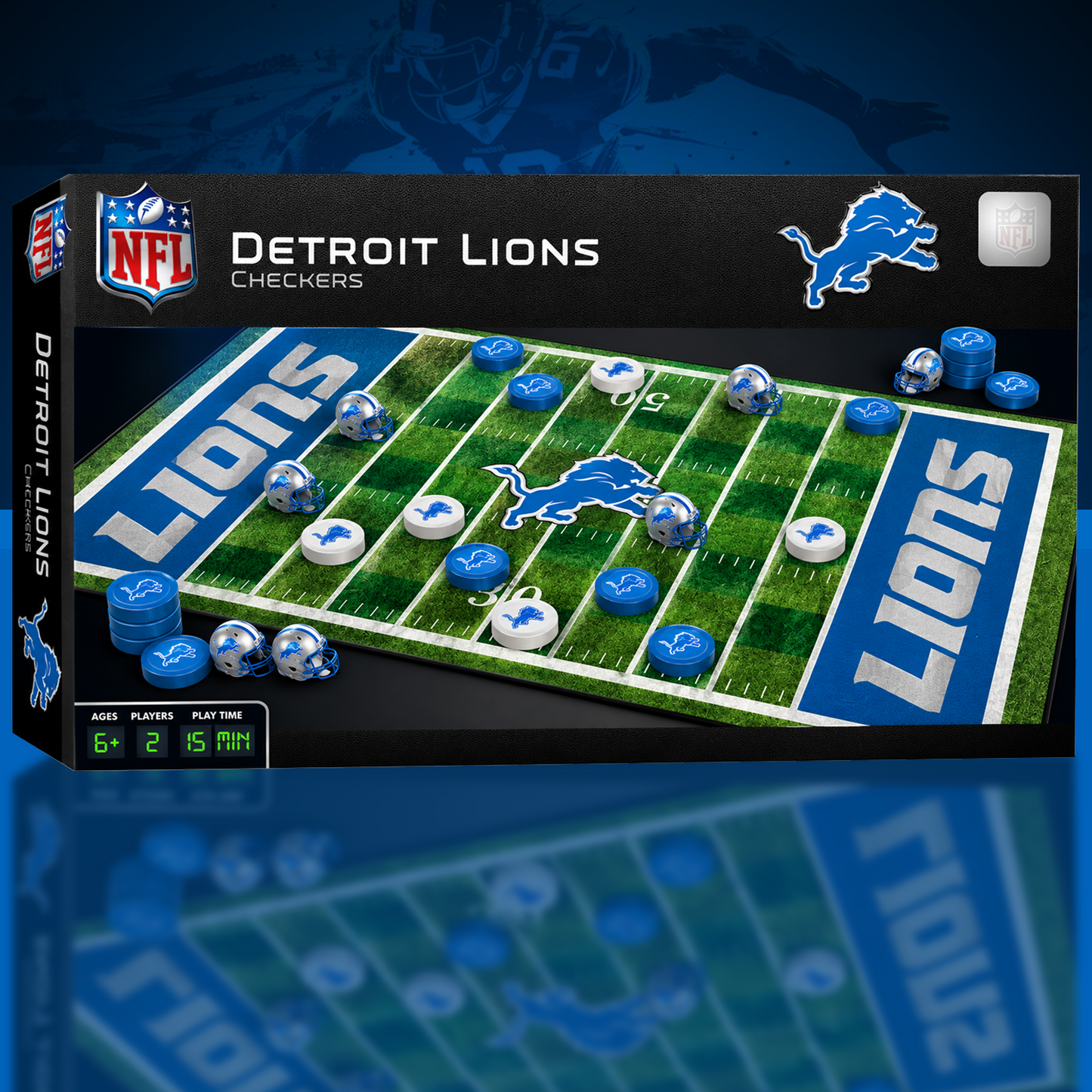 DET x NFL Premium Checkers Game