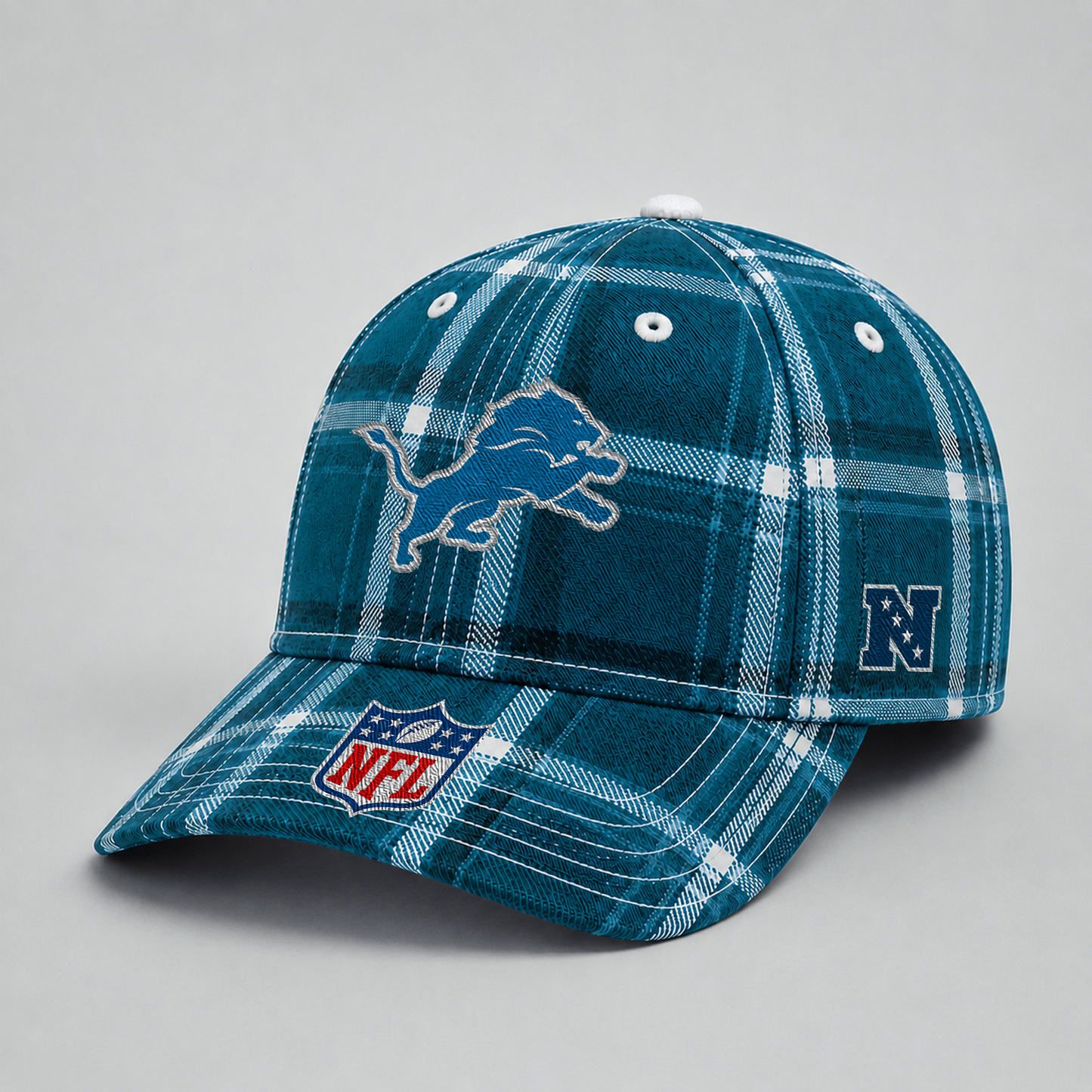 DET x NFL Premium Varsity Plaid Cap