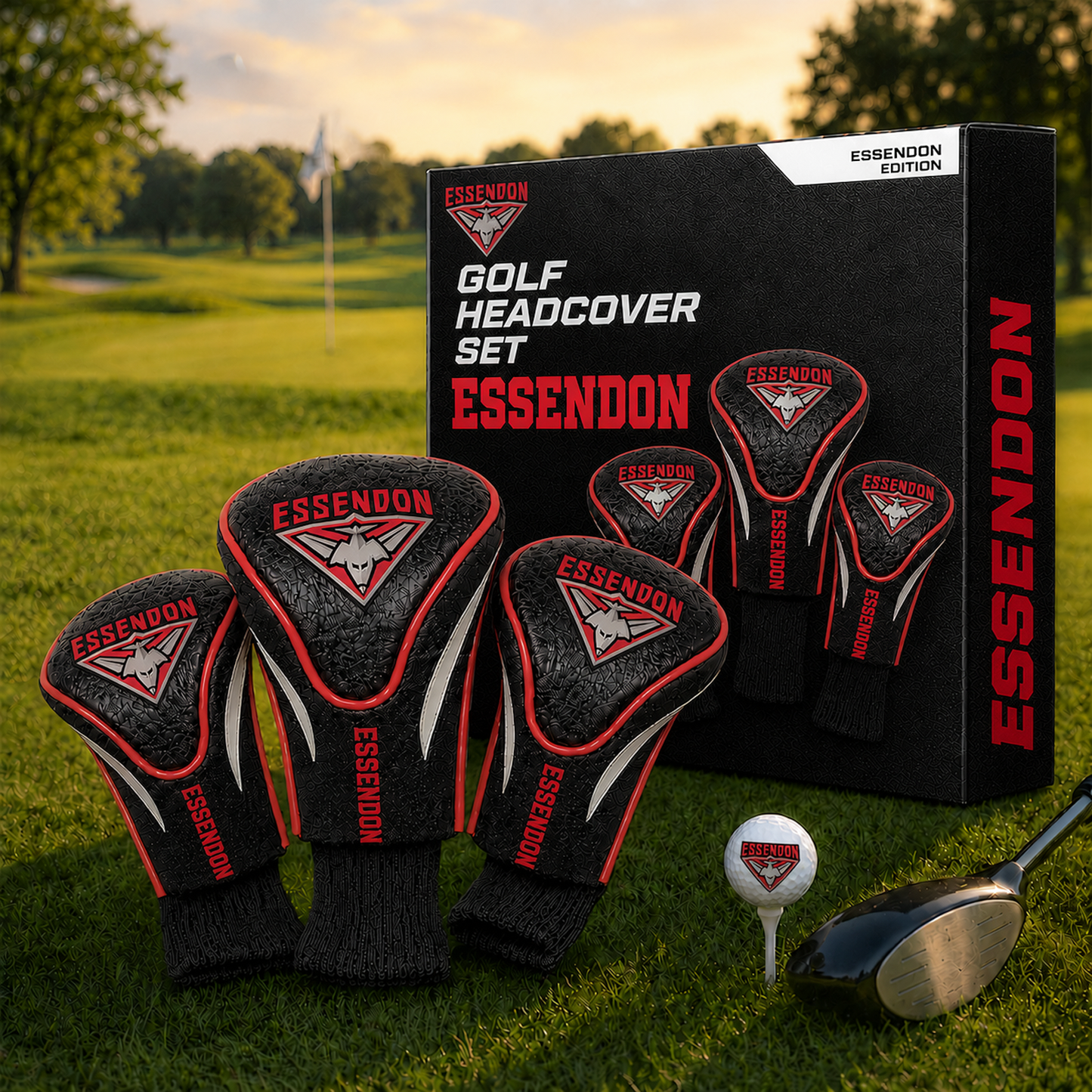ESS Team Golf AFL 3-Pack Contour Sock Headcovers