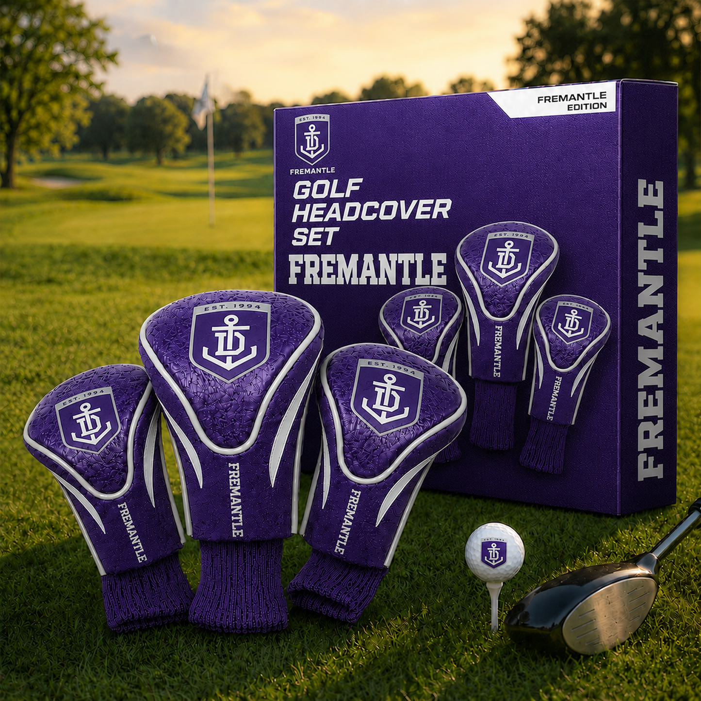 FRE Team Golf AFL 3-Pack Contour Sock Headcovers