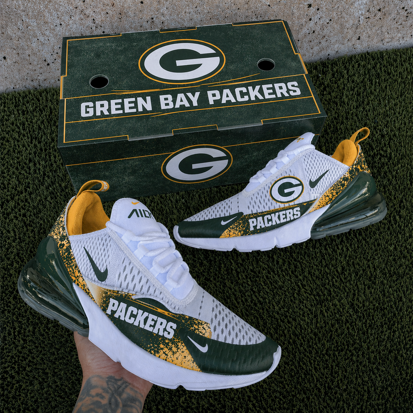 GB x NFL Nike Air Max 270 Shoes