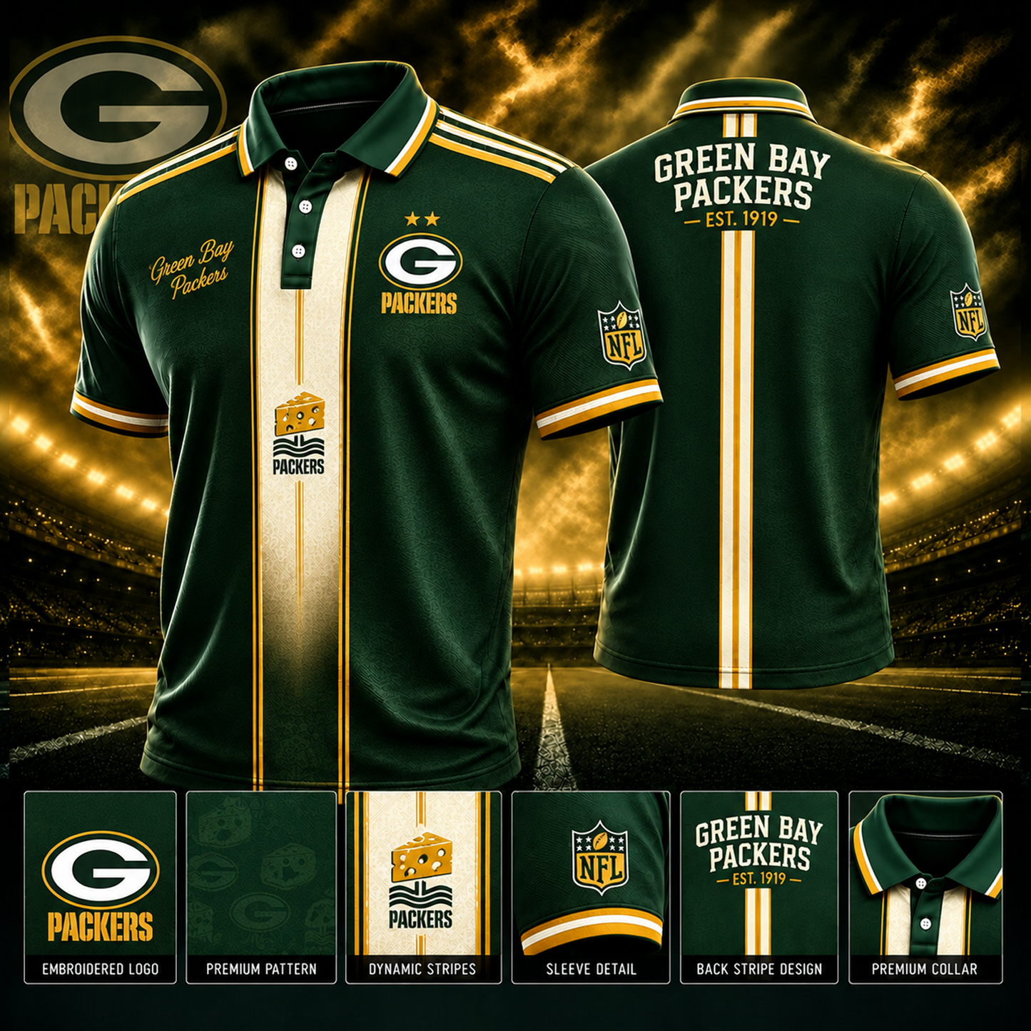 GB x NFL Polo Shirt Limited Edition