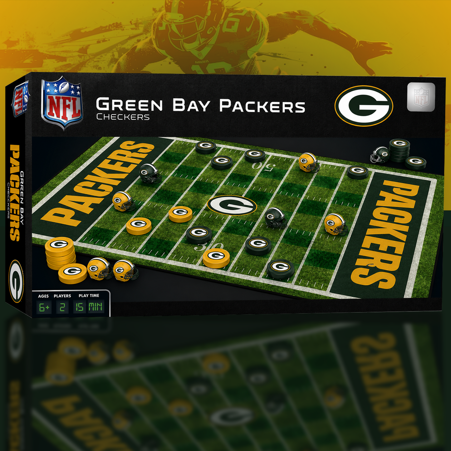 GB x NFL Premium Checkers Game