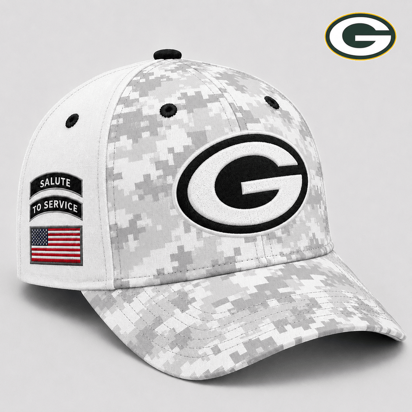 GB x NFL Premium Salute to Service Digital Camo Cap