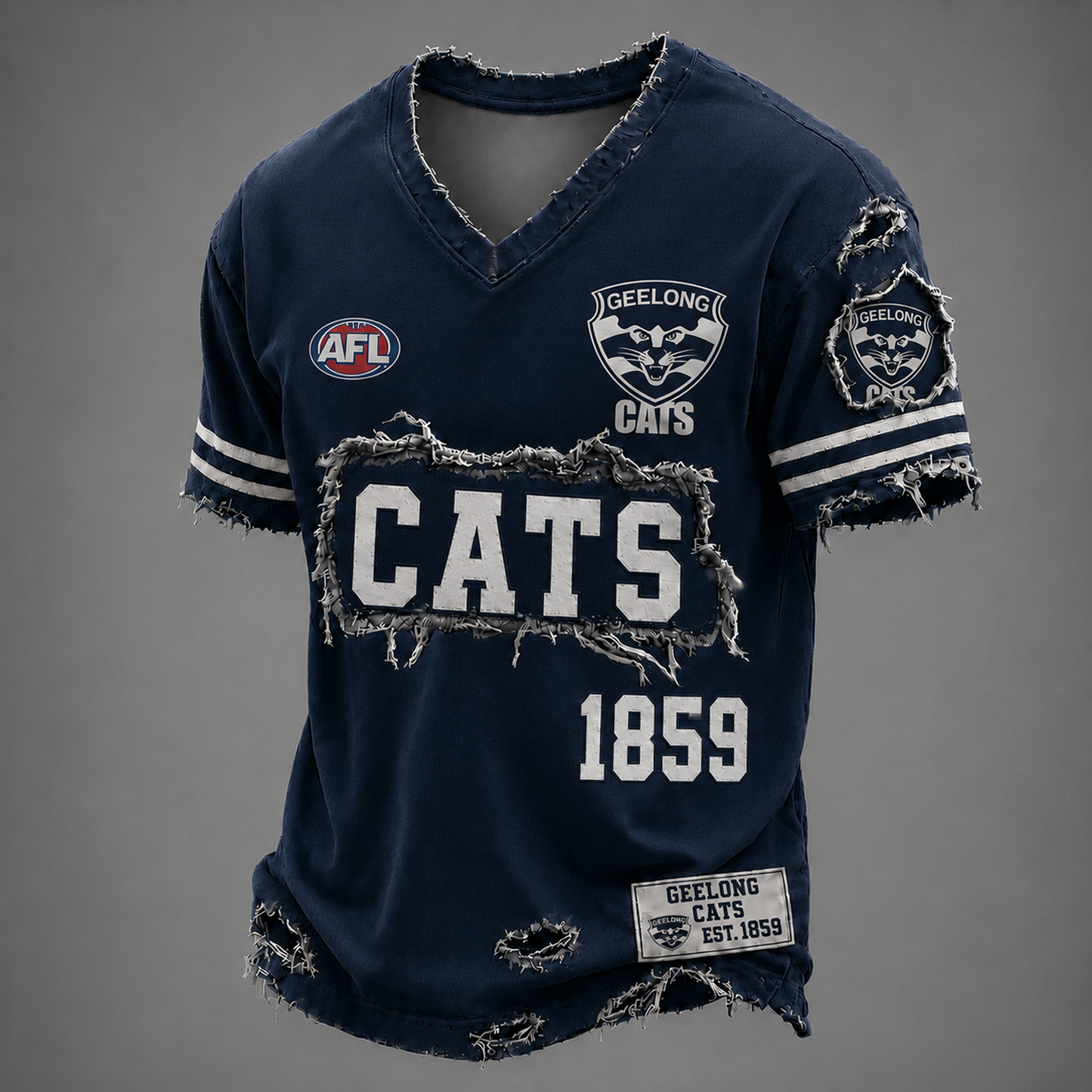 GEEL x AFL LUXURY V-Neck T-Shirt