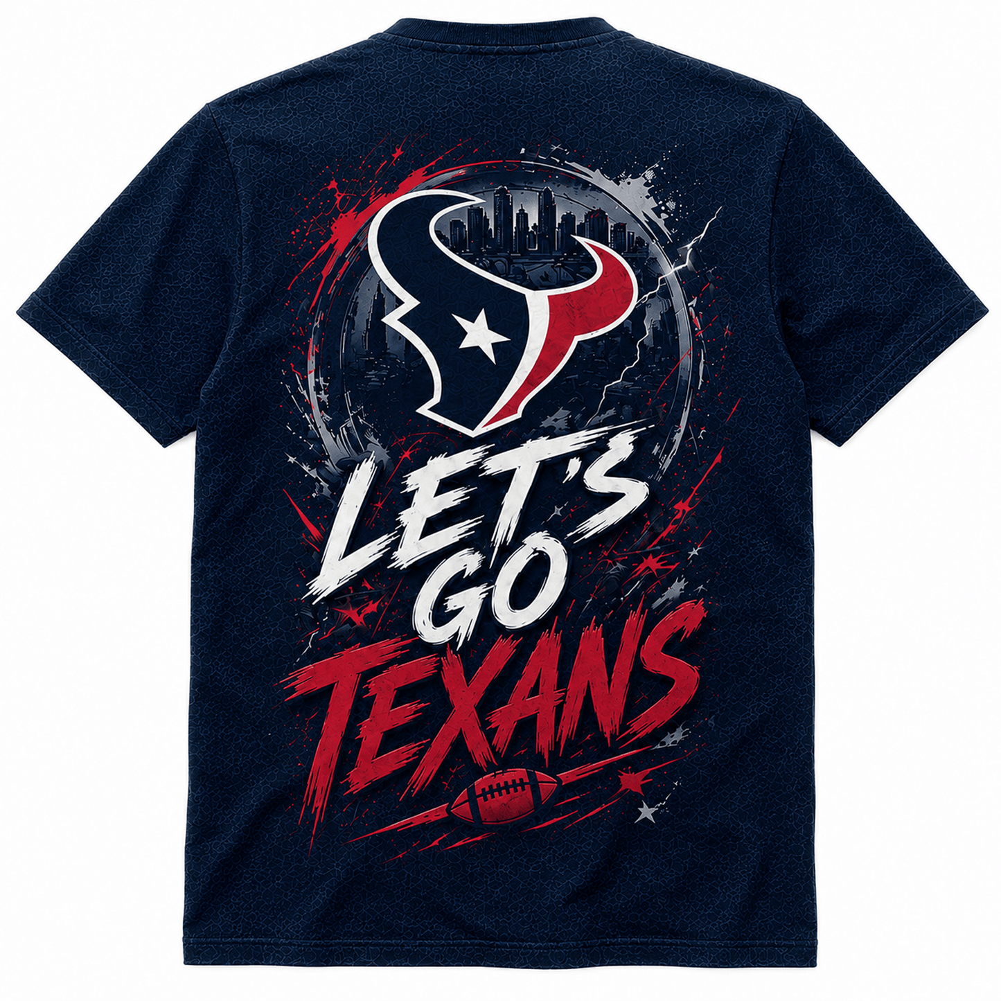 HOU x NFL Premium Fan For Life 3D Shirt
