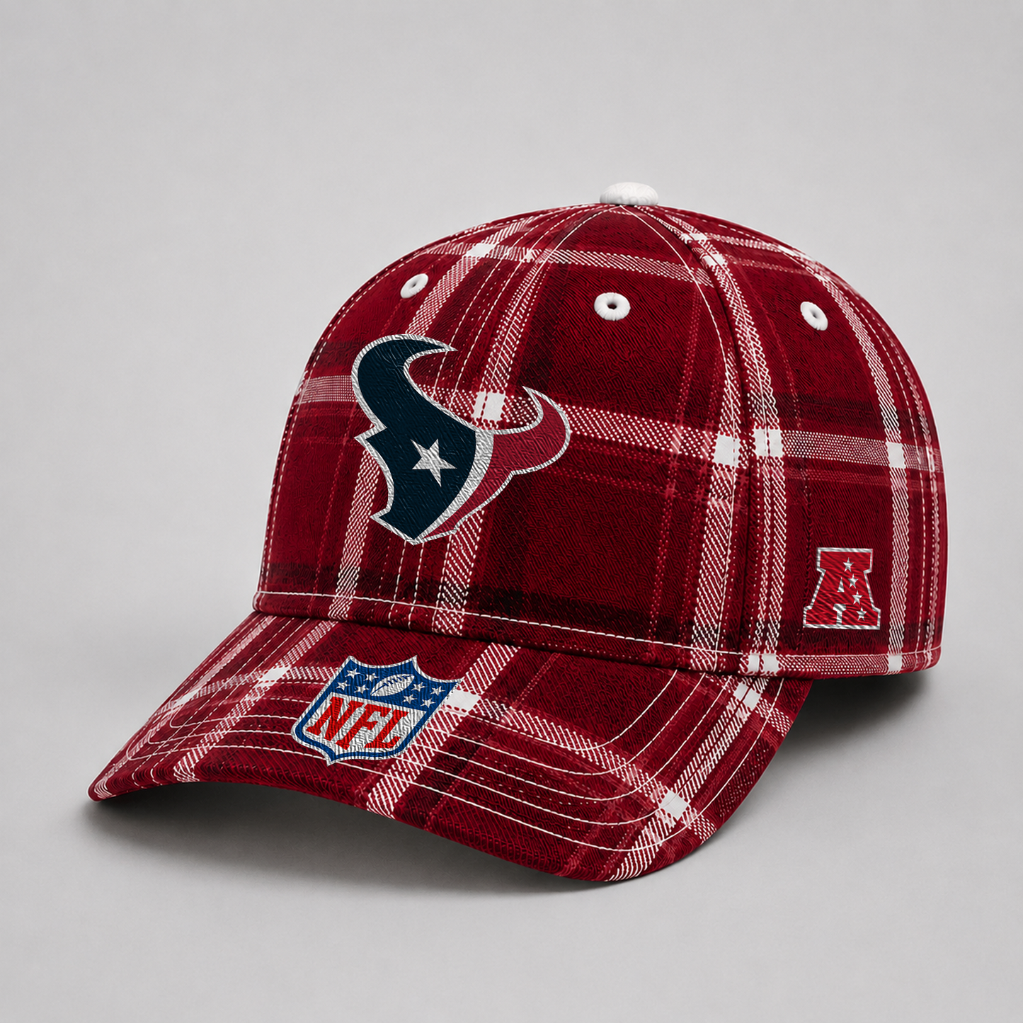 HOU x NFL Premium Varsity Plaid Cap