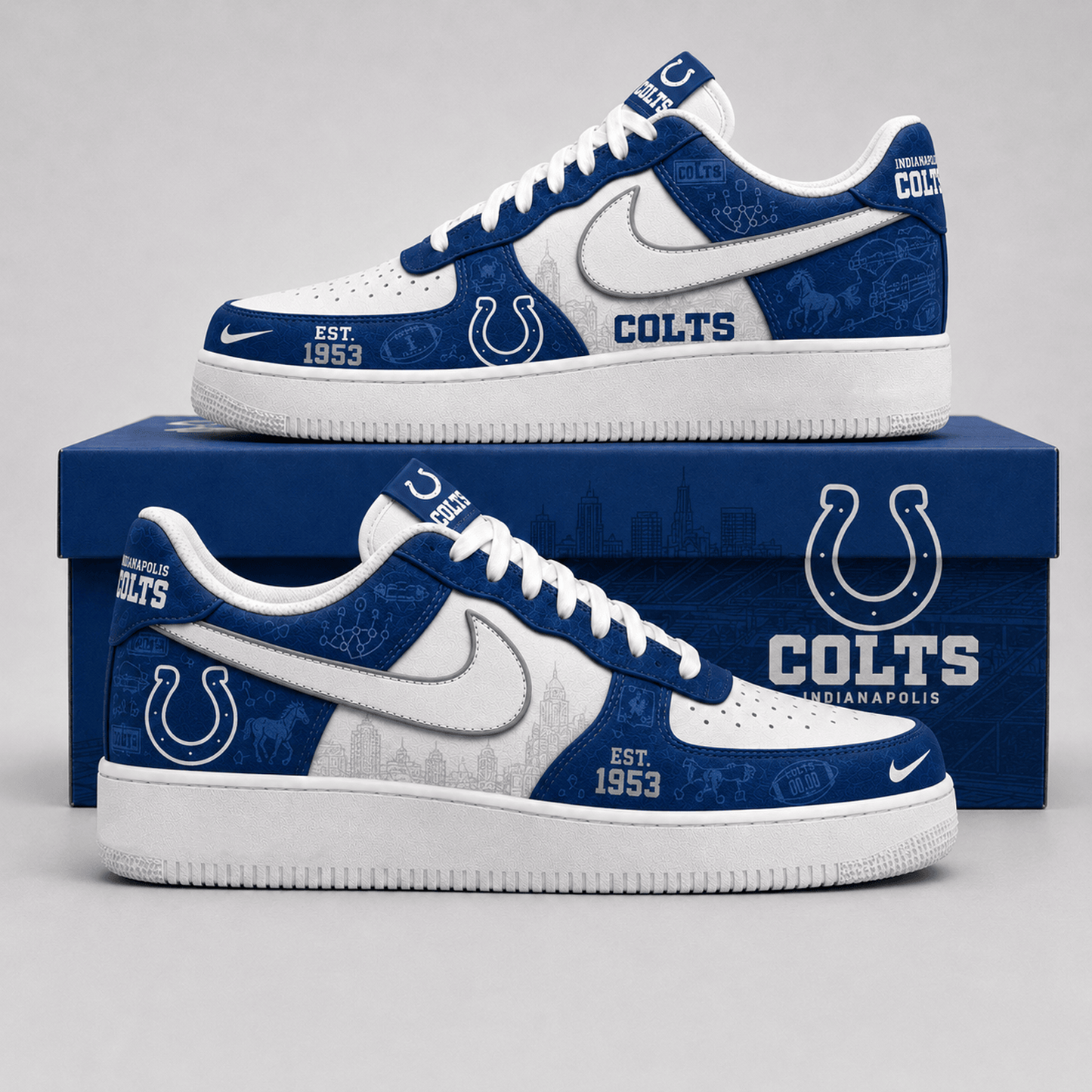 IND x NFL Game Ready Fan AF1 Shoes